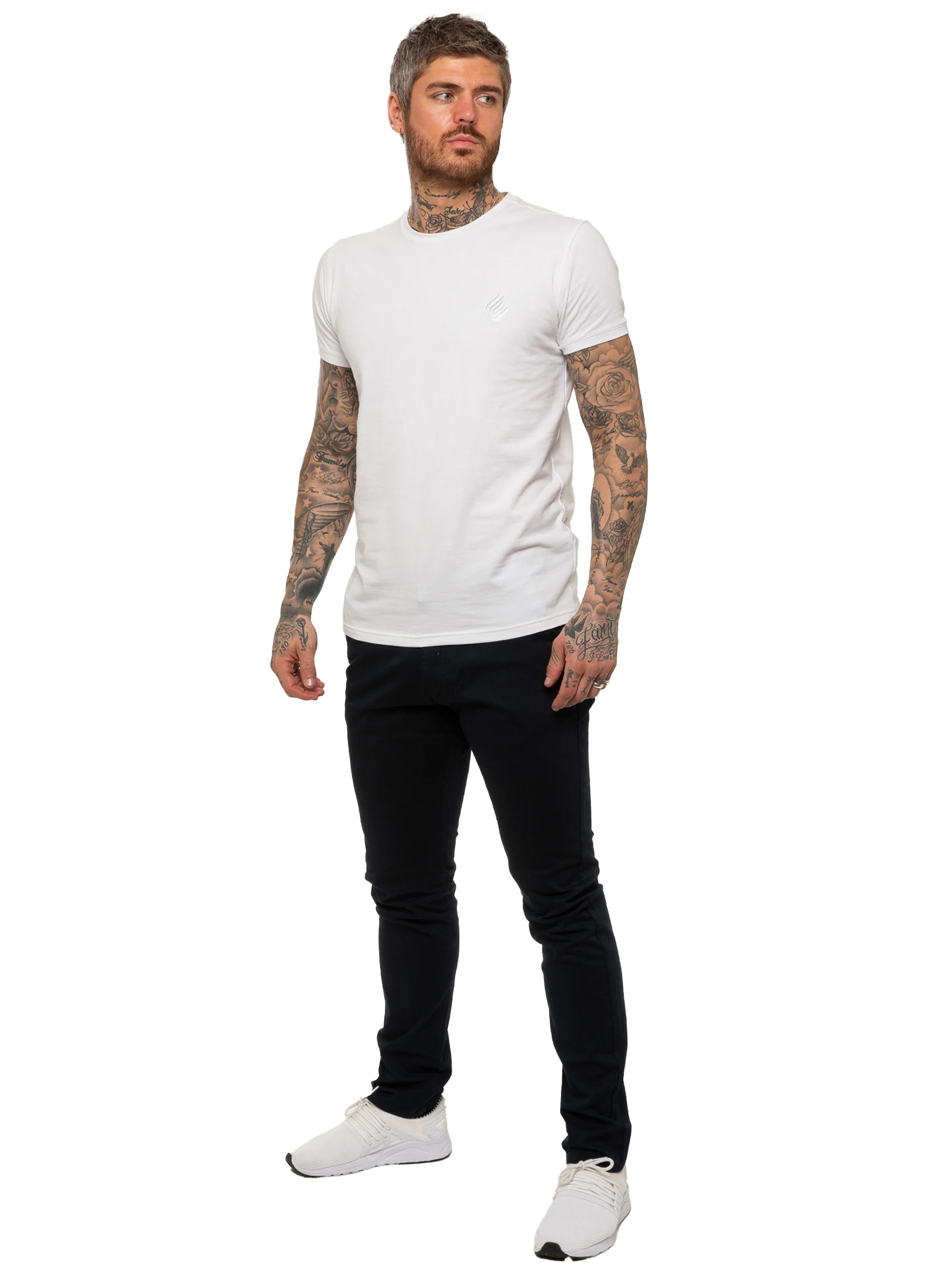 Enzo | Mens Slim Fit Stretch Chino Trousers - Image 15