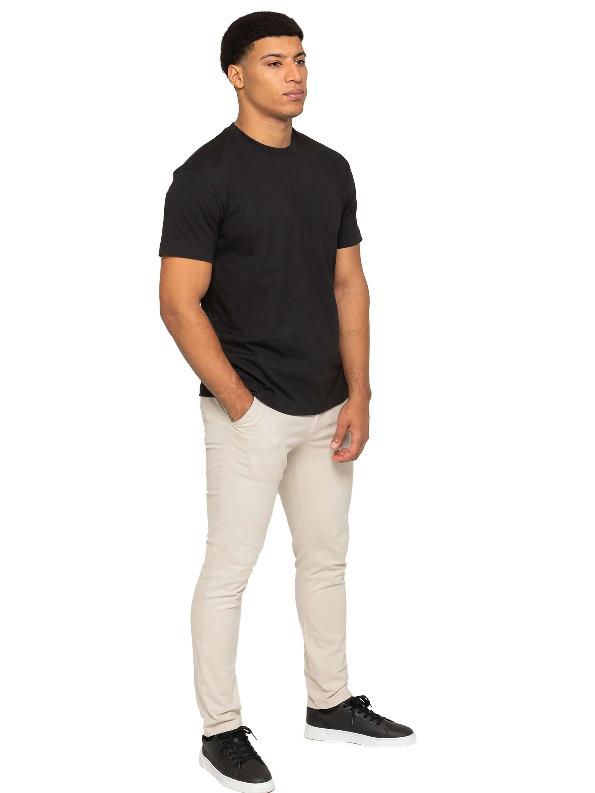 Enzo | Mens Slim Fit Stretch Chino Trousers - Image 10