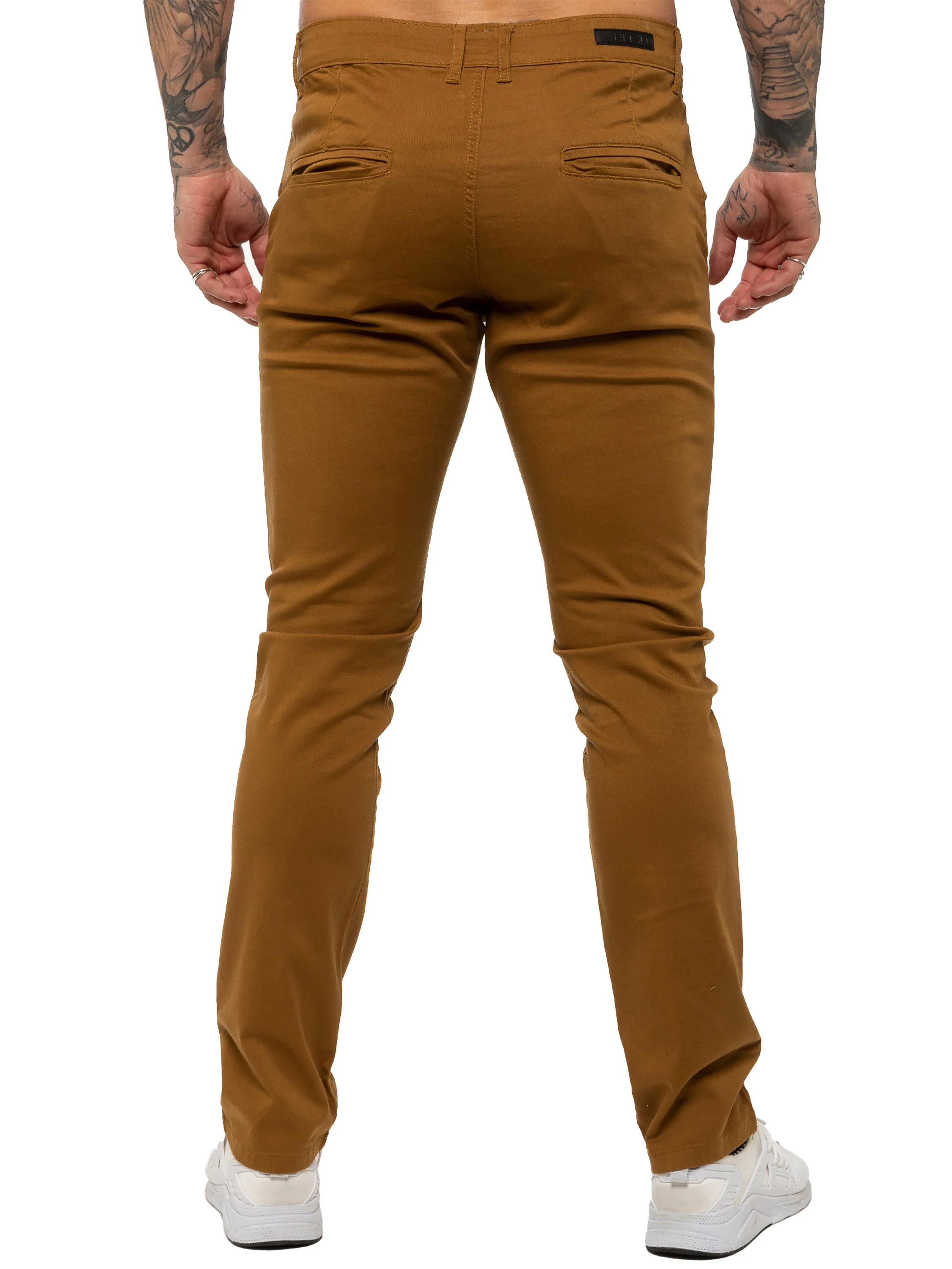 Enzo | Mens Slim Fit Stretch Chino Trousers - Image 4