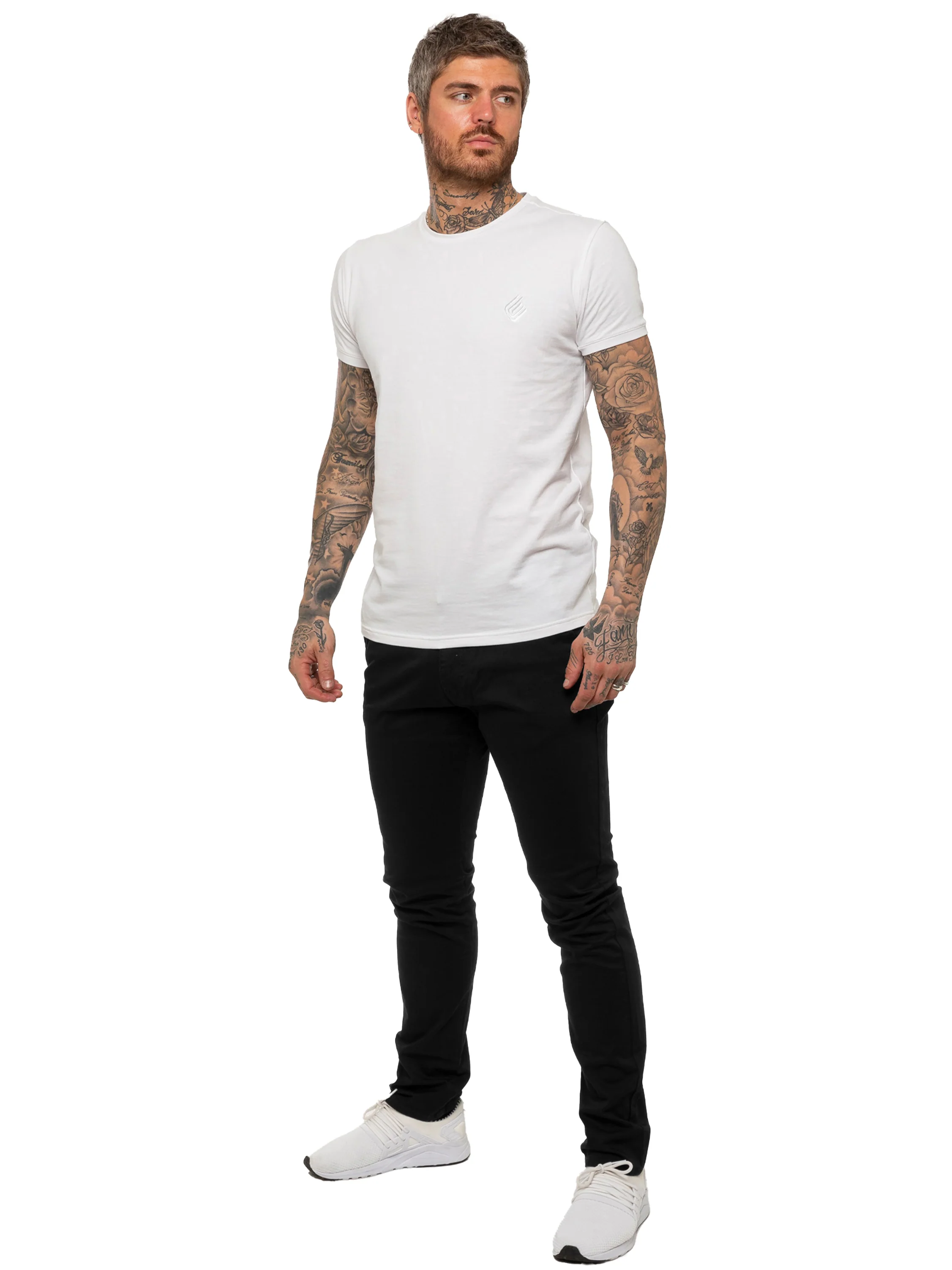 Enzo | Mens Slim Fit Stretch Chino Trousers - Image 5