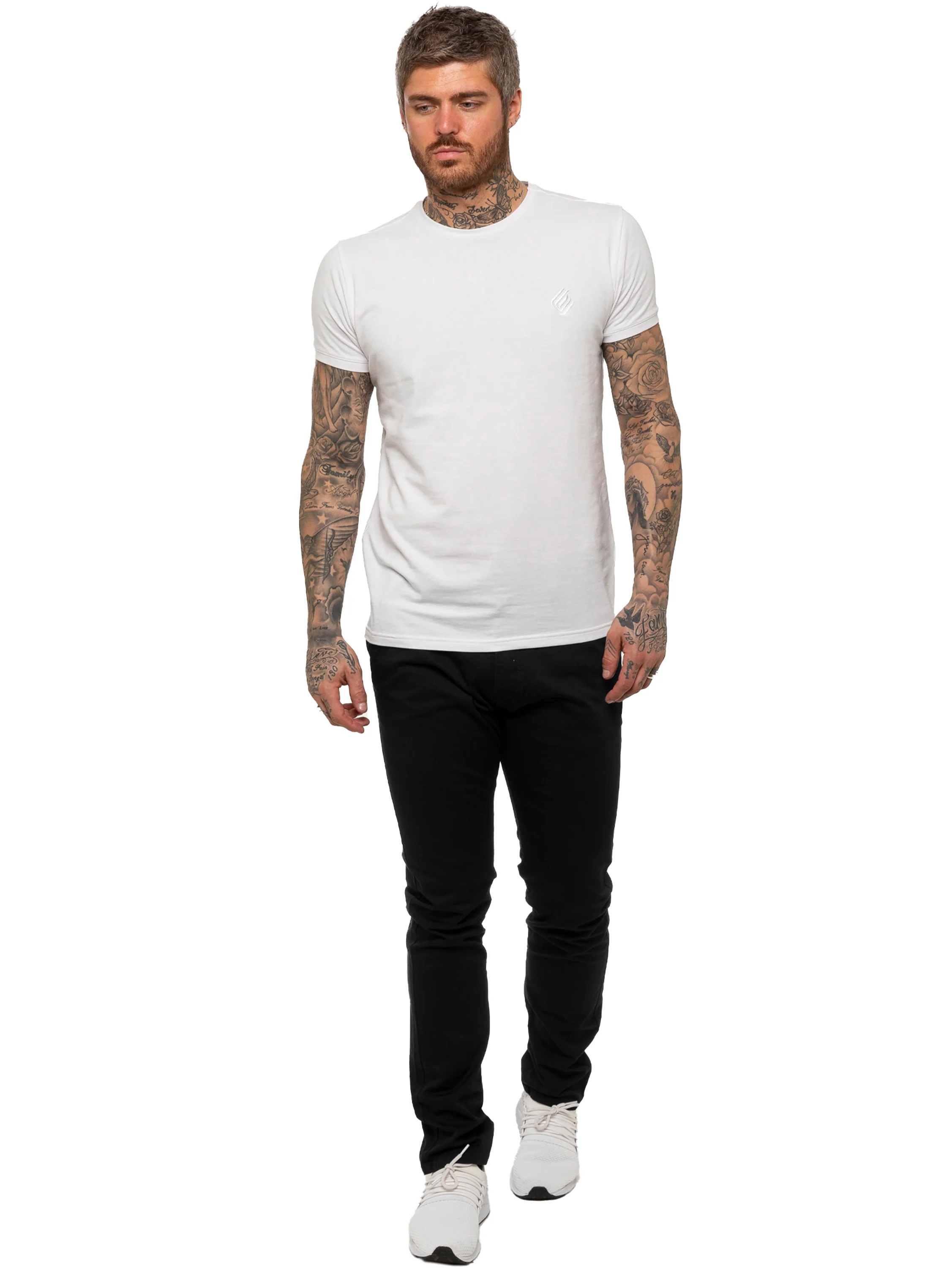 Enzo | Mens Slim Fit Stretch Chino Trousers - Image 6