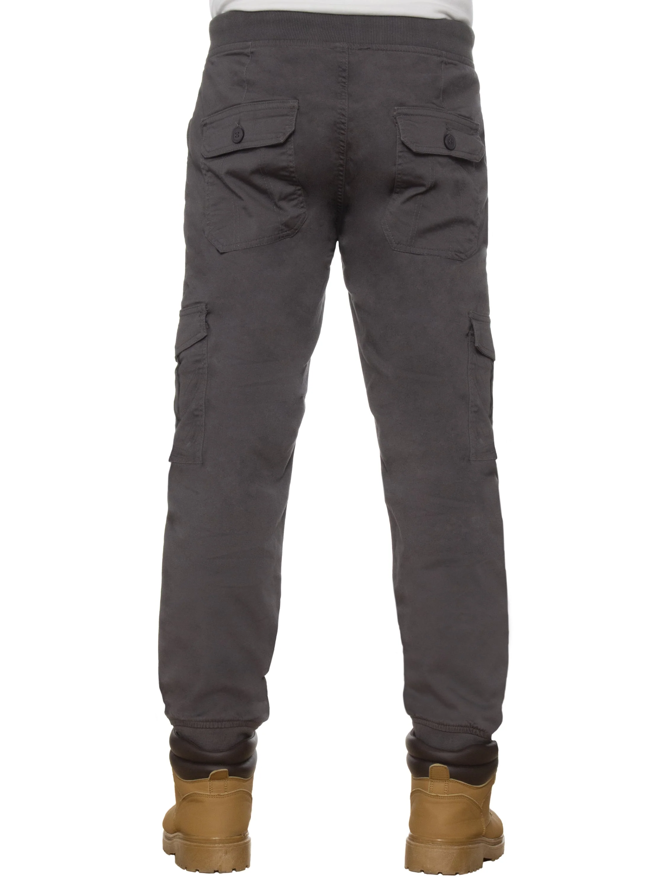 Mens Cuffed Combat Basic Jeans | Enzo Designer Menswear - Image 13