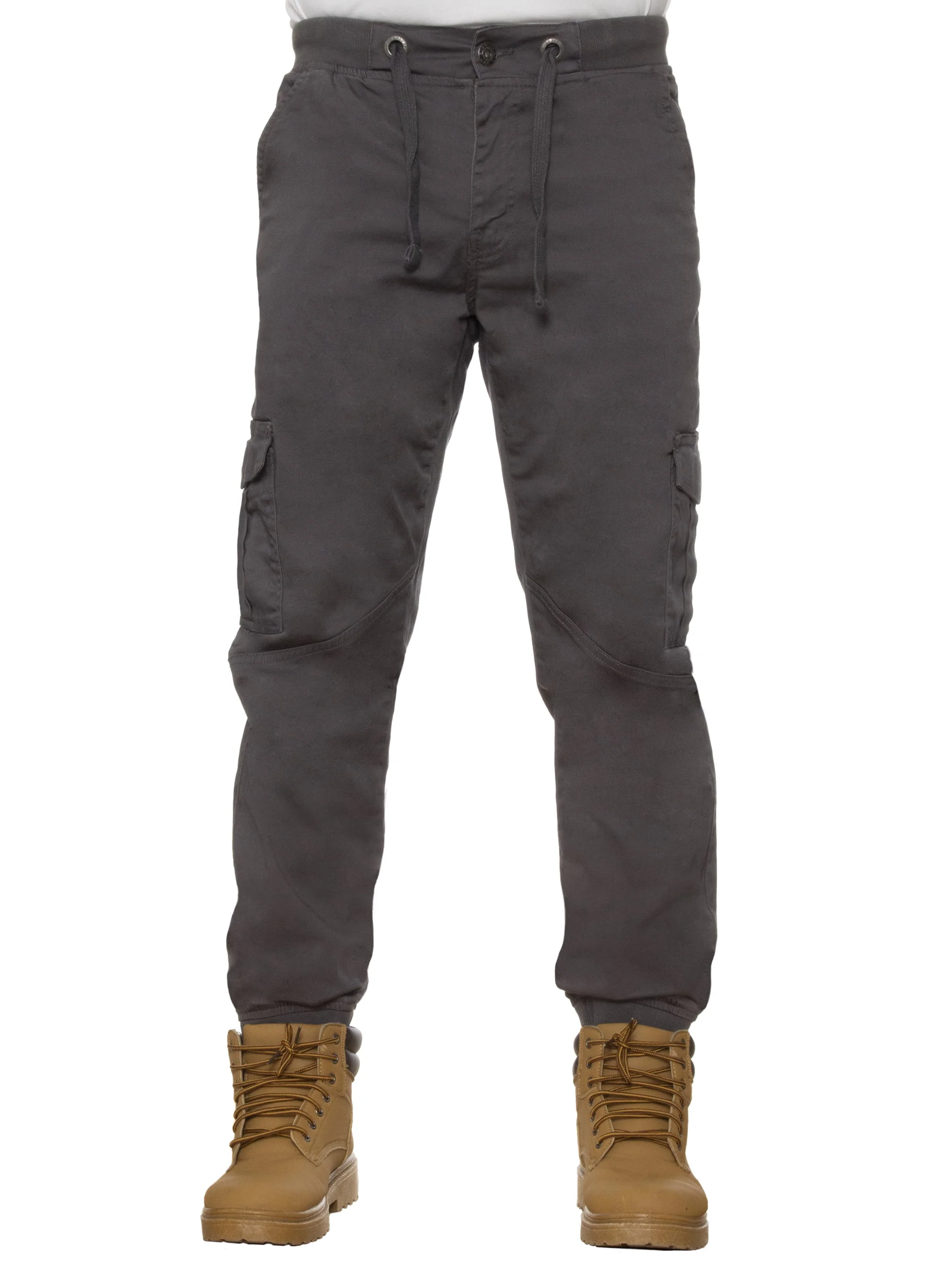 Mens Cuffed Combat Basic Jeans | Enzo Designer Menswear - Image 15