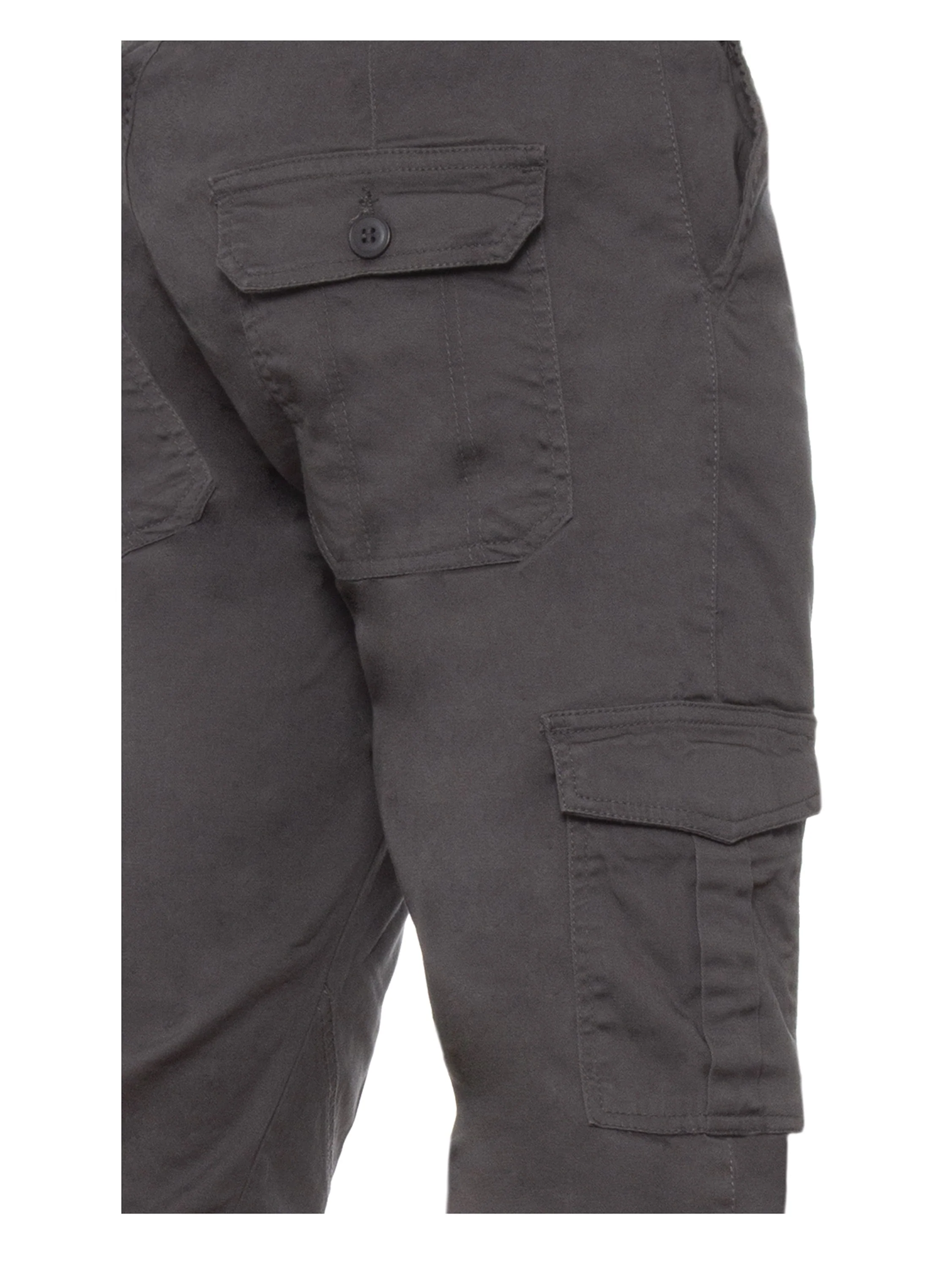 Mens Cuffed Combat Basic Jeans | Enzo Designer Menswear - Image 16