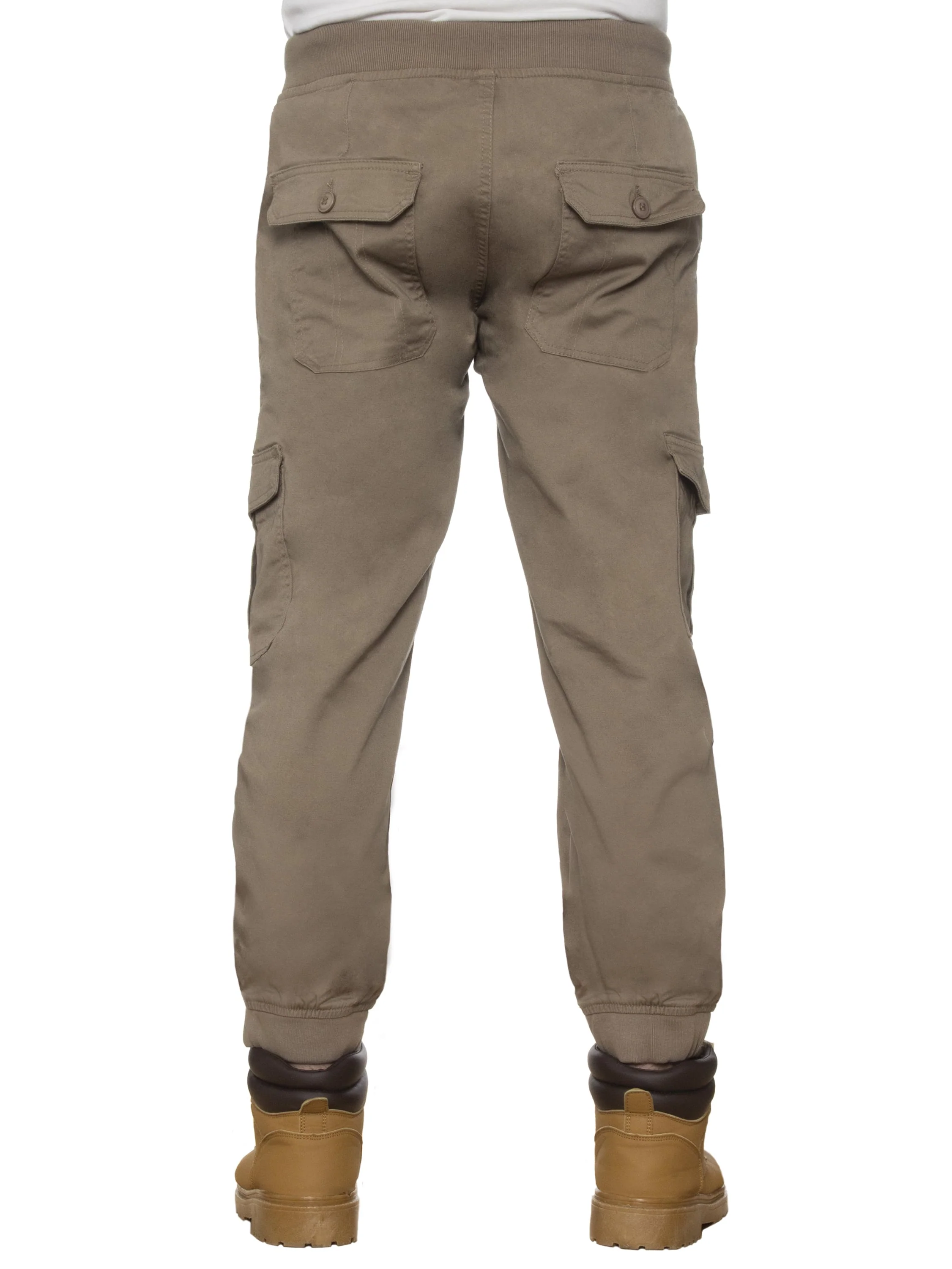 Mens Cuffed Combat Basic Jeans | Enzo Designer Menswear - Image 8