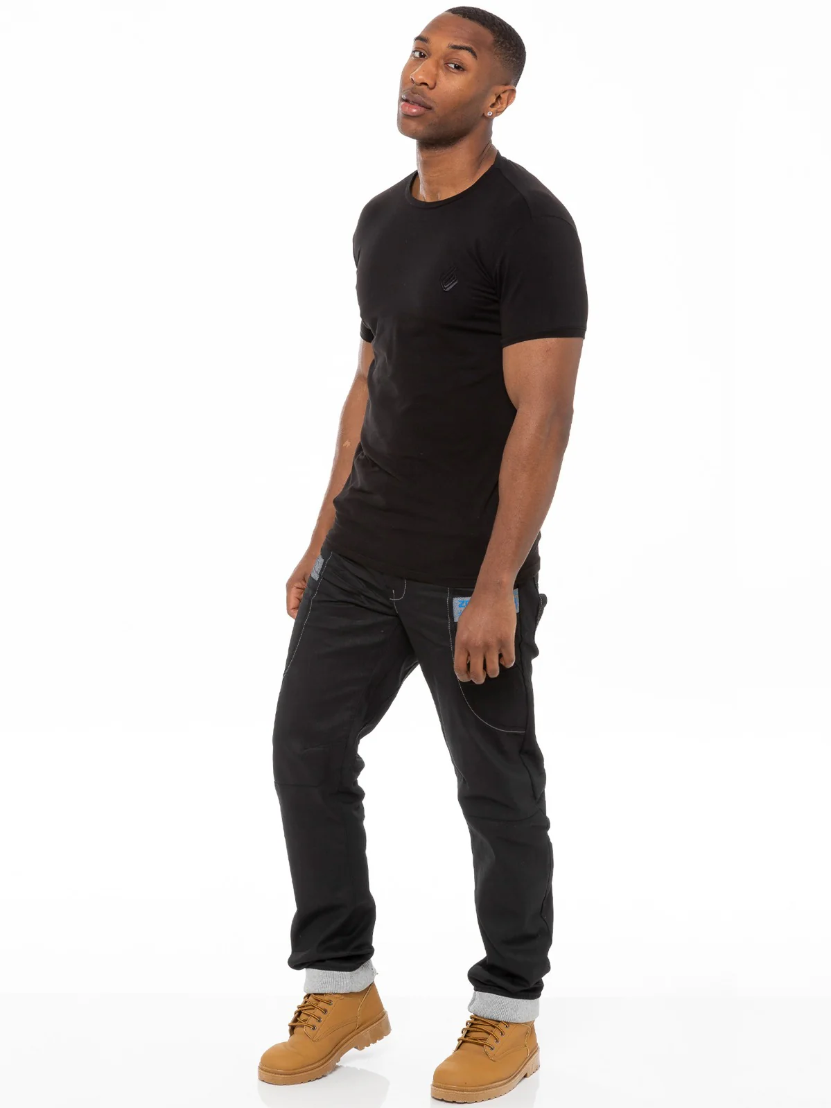 Mens Cuffed Fit Denim Jeans | Enzo Designer Menswear - Image 11