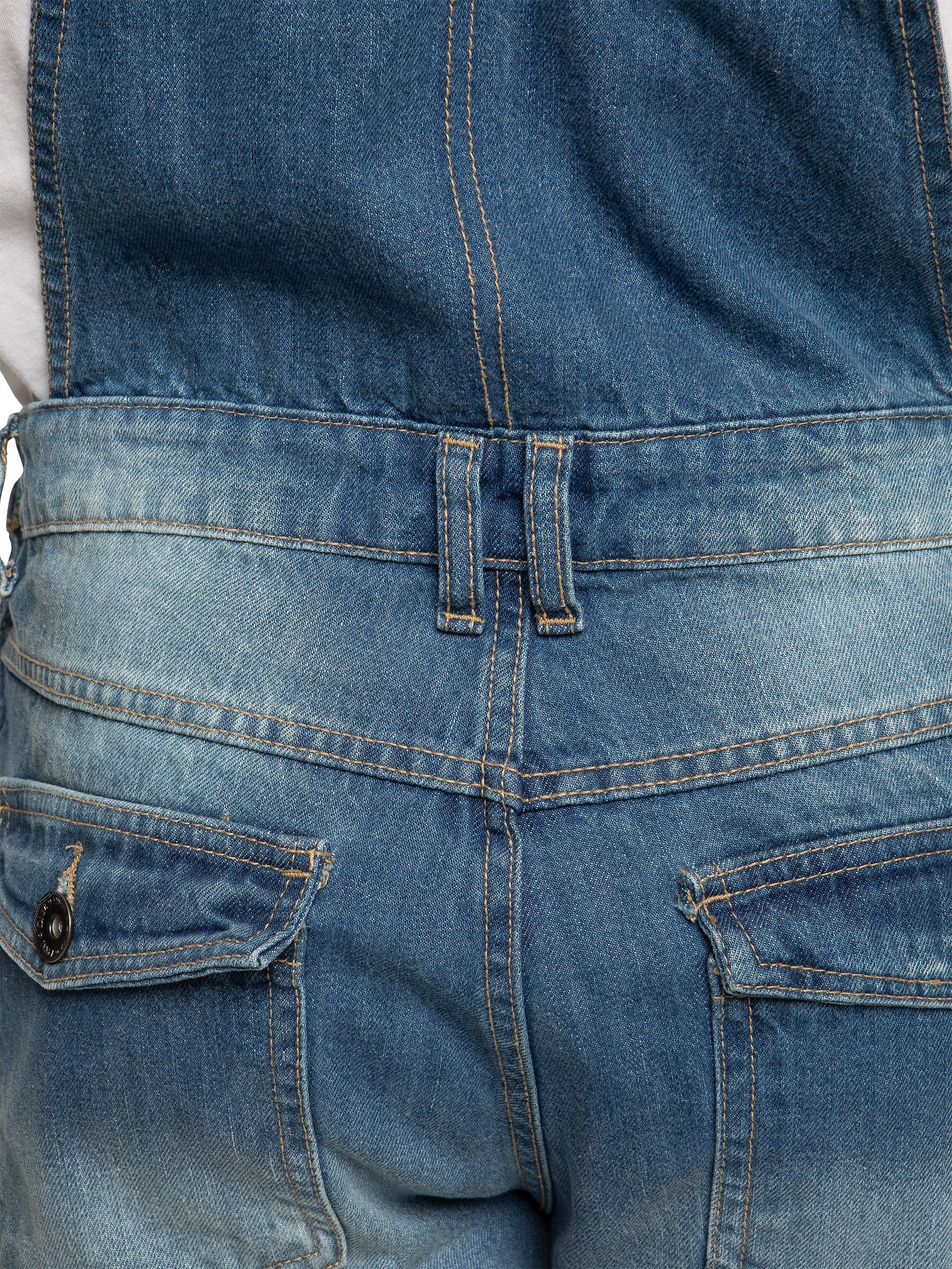 Mens Fashionable Denim Overall Dungarees | Enzo Designer Menswear - Image 6