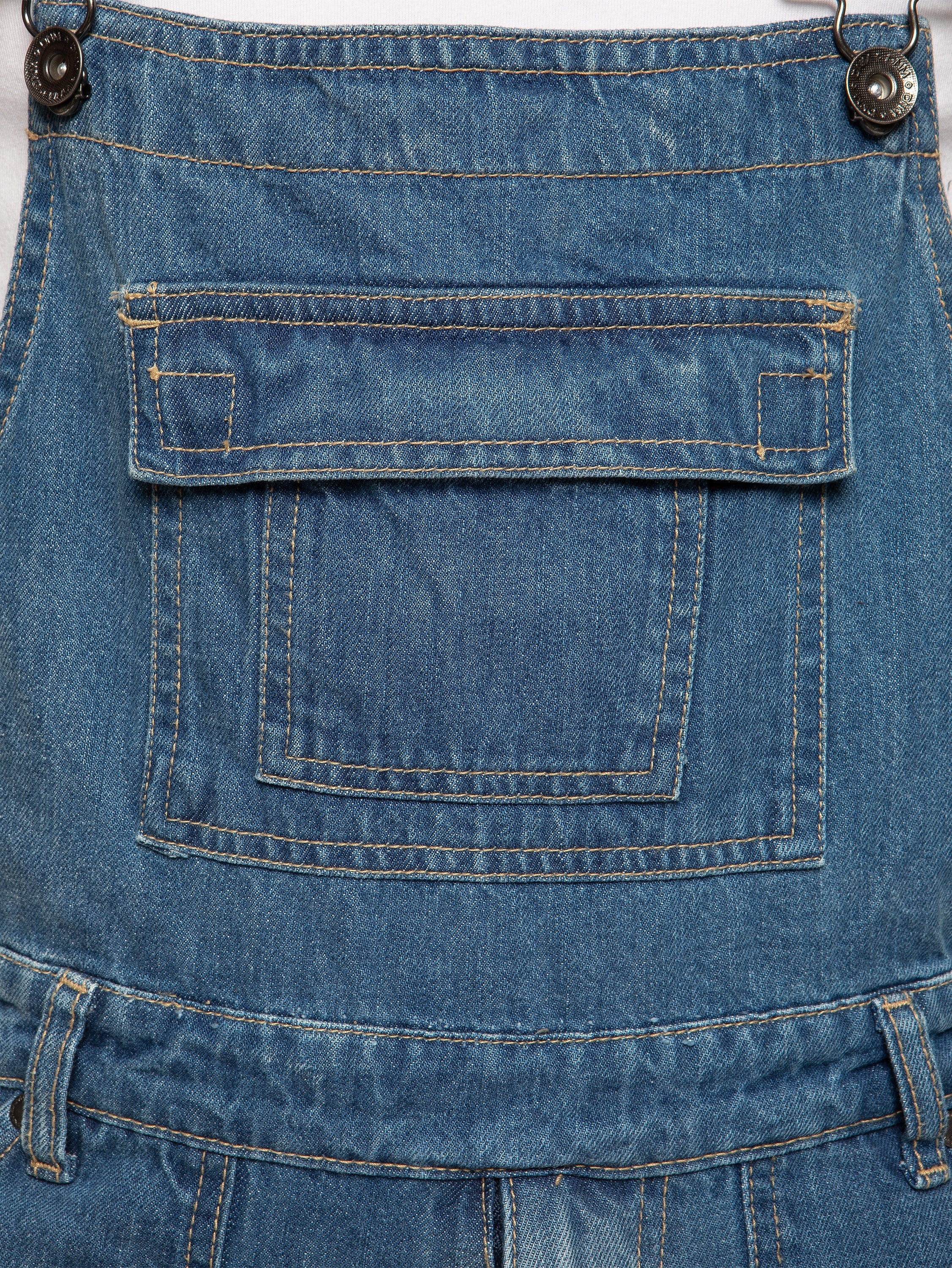 Mens Fashionable Denim Overall Dungarees | Enzo Designer Menswear - Image 7