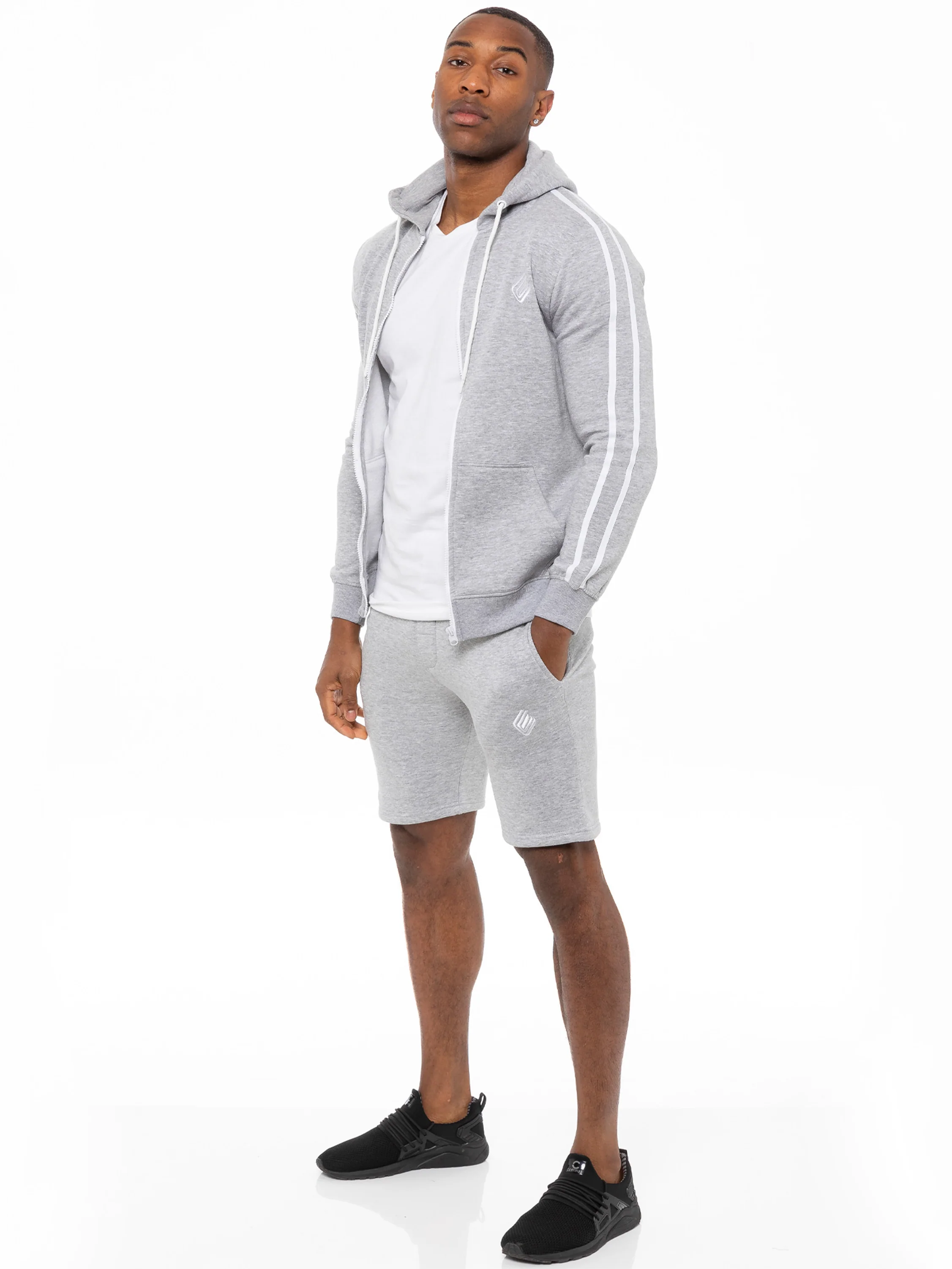 Mens Fleece Gym Running Shorts | Enzo Designer Menswear - Image 12