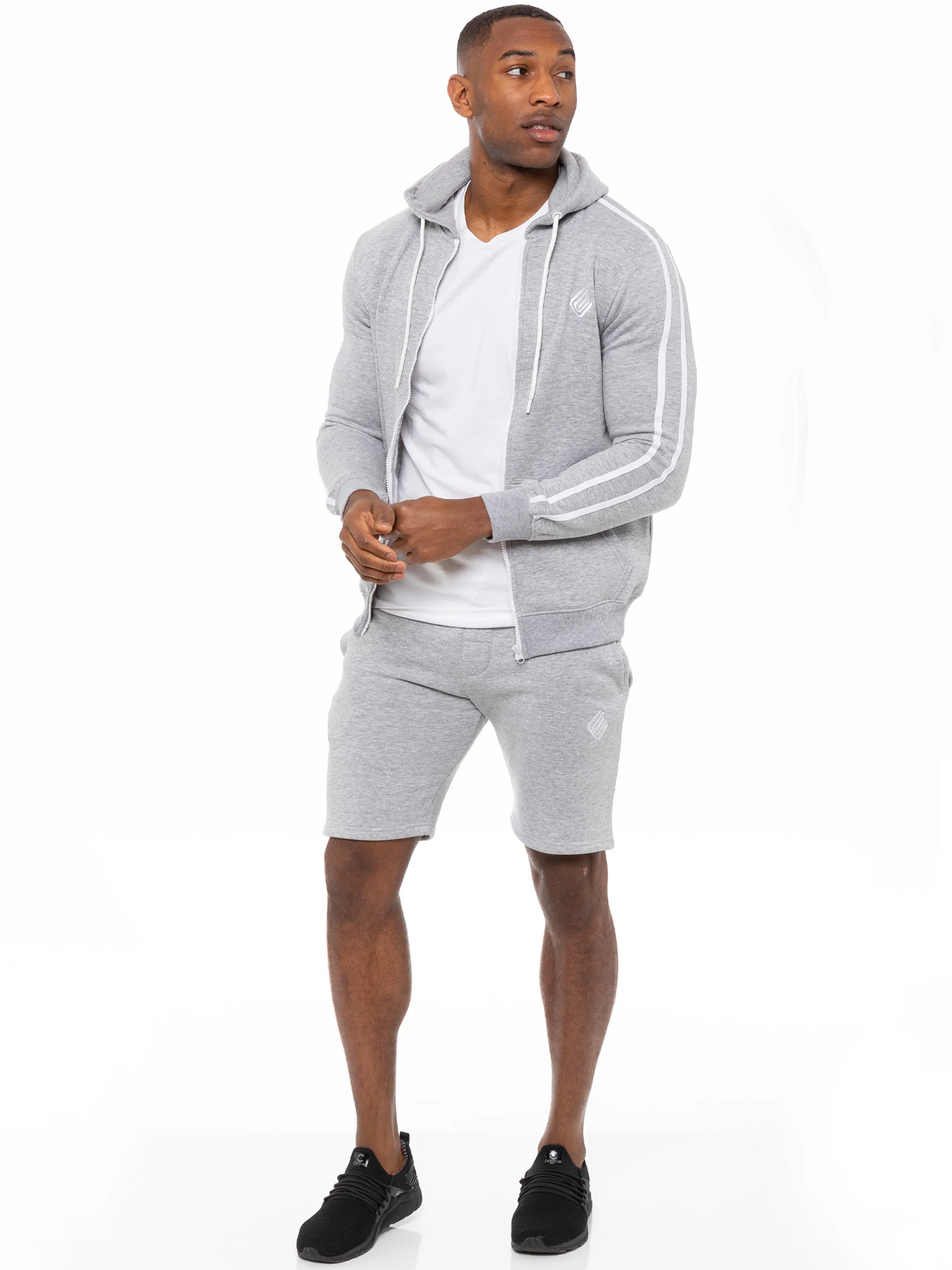 Mens Fleece Gym Running Shorts | Enzo Designer Menswear - Image 13