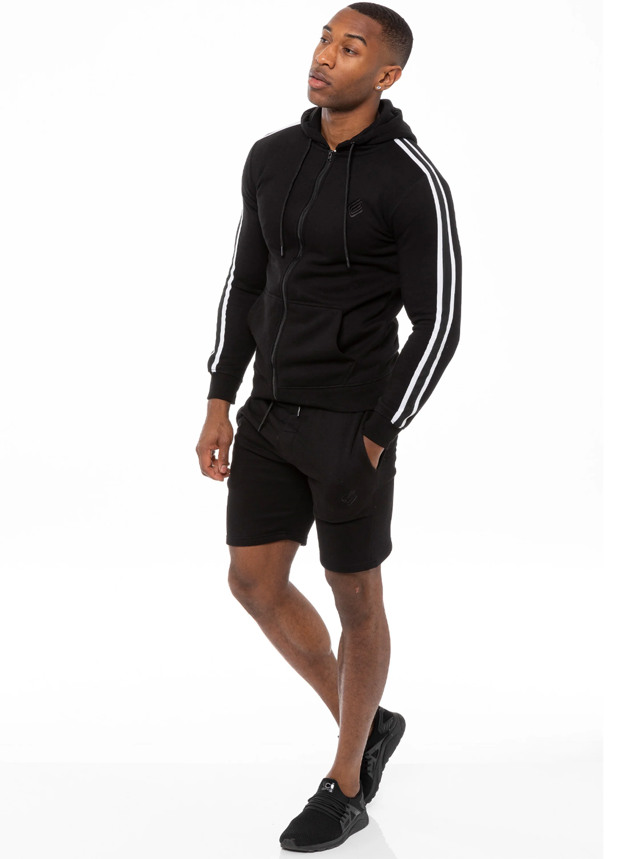 Mens Fleece Gym Running Shorts | Enzo Designer Menswear - Image 6
