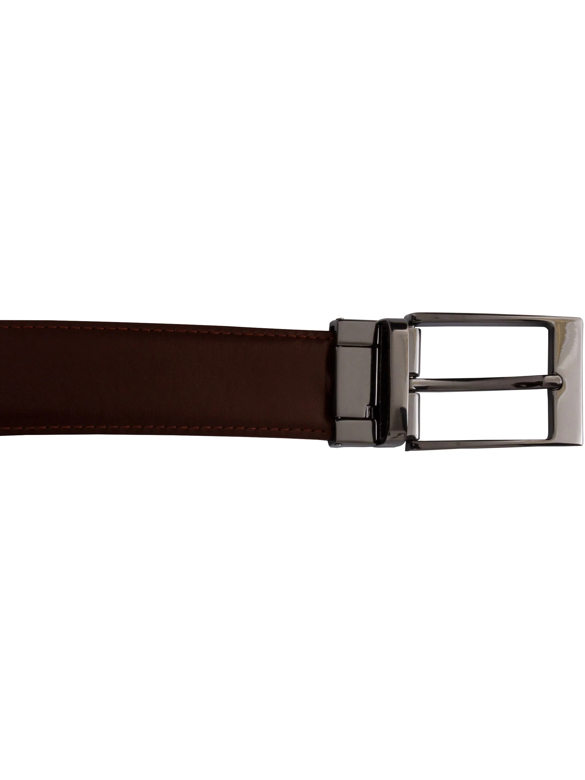 Accessories | Mens Genuine Leather Belt With Reversible Buckle Belt - Image 3
