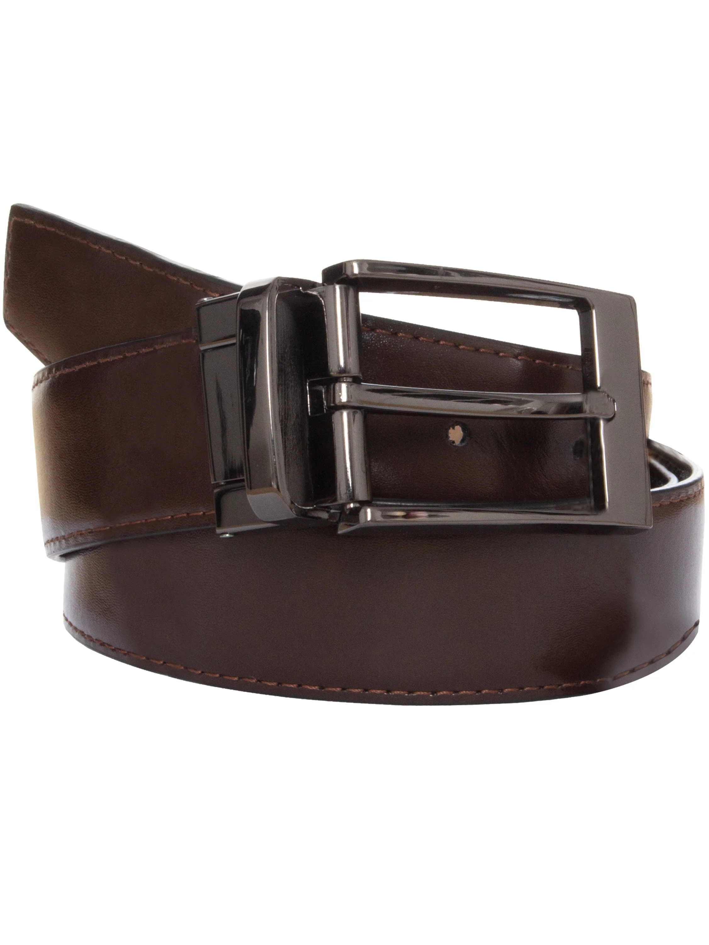 Accessories | Mens Genuine Leather Belt With Reversible Buckle Belt - Image 4