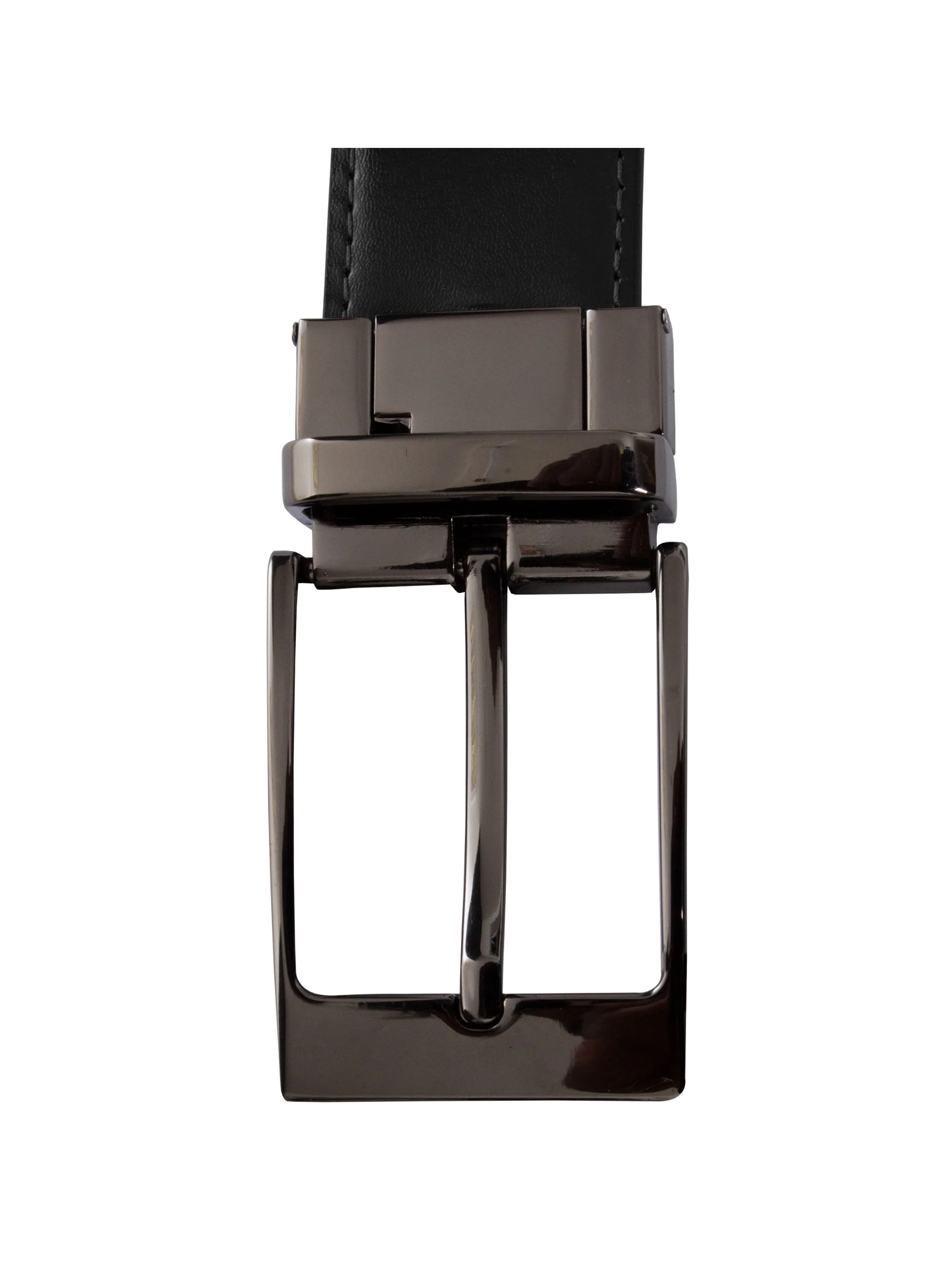 Accessories | Mens Genuine Leather Belt With Reversible Buckle Belt - Image 6