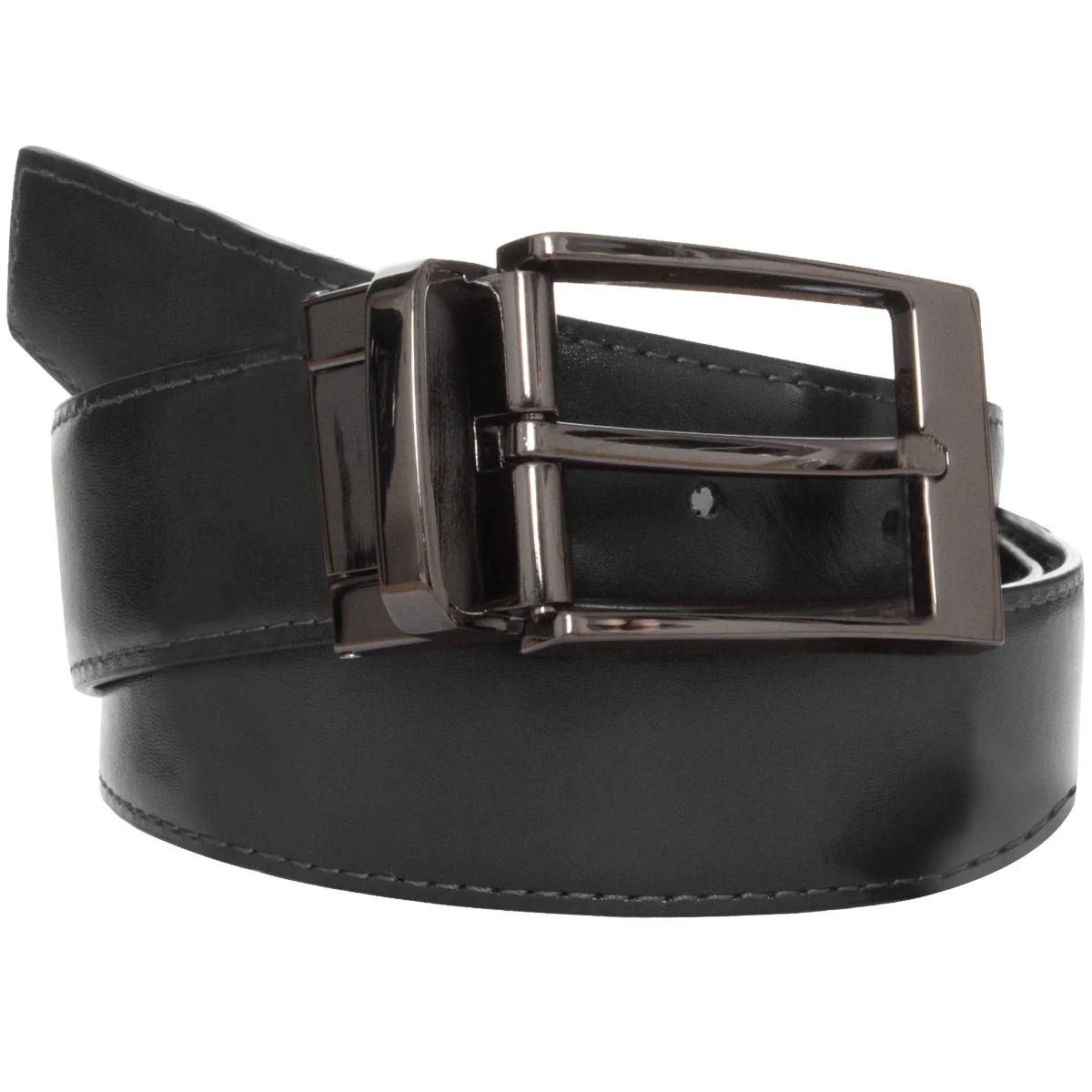 Accessories | Mens Genuine Leather Belt With Reversible Buckle Belt - Image 8