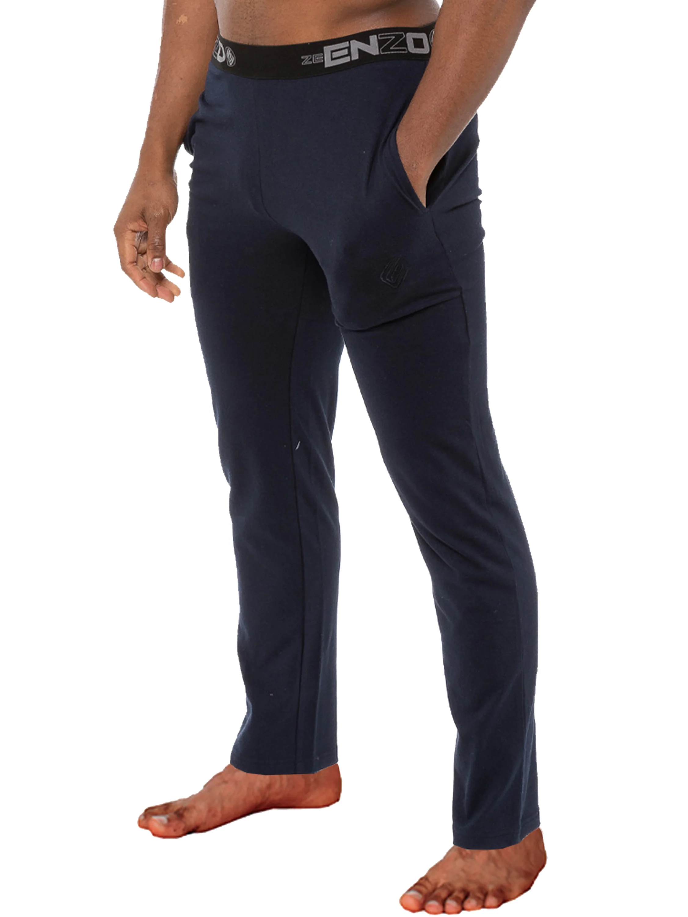 Mens Jacquard Waistline Lounge Pant Joggers | Enzo Designer Menswear - Image 5