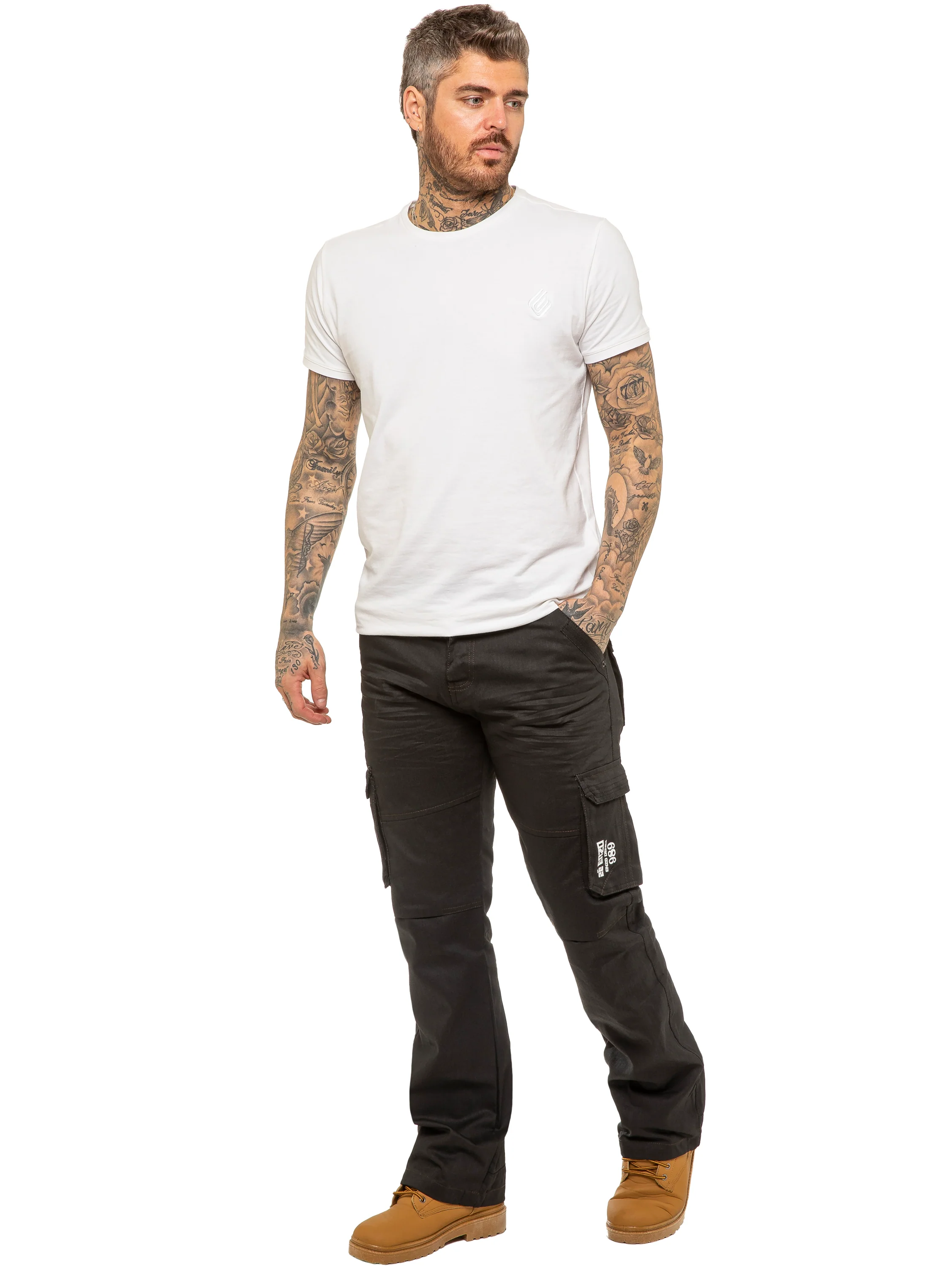 Enzo | Mens Combat Denim Jeans Designer Menswear - Image 10