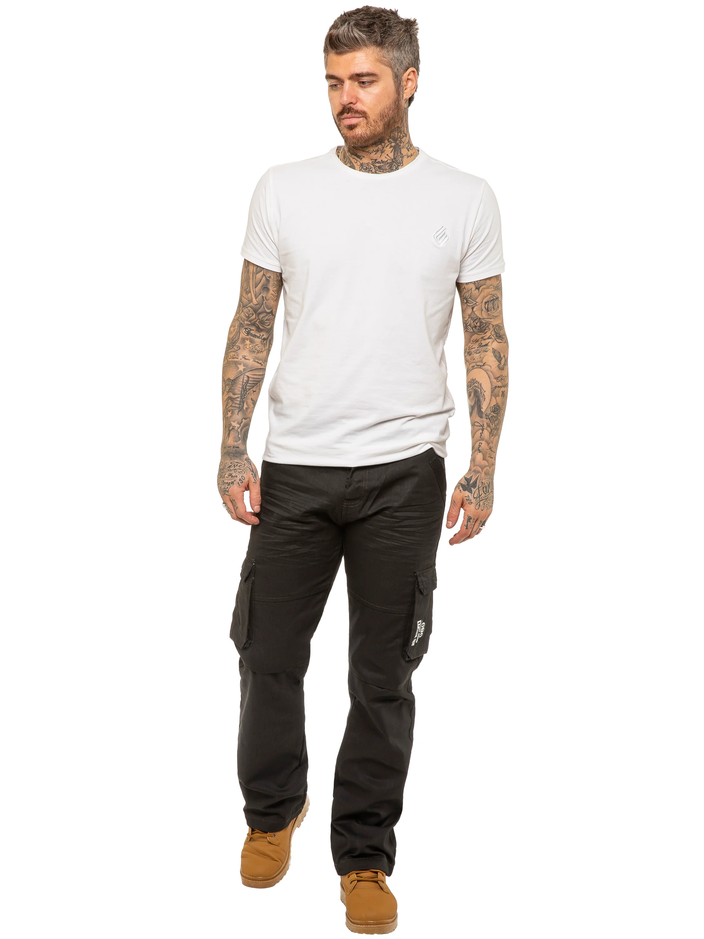 Enzo | Mens Combat Denim Jeans Designer Menswear - Image 11