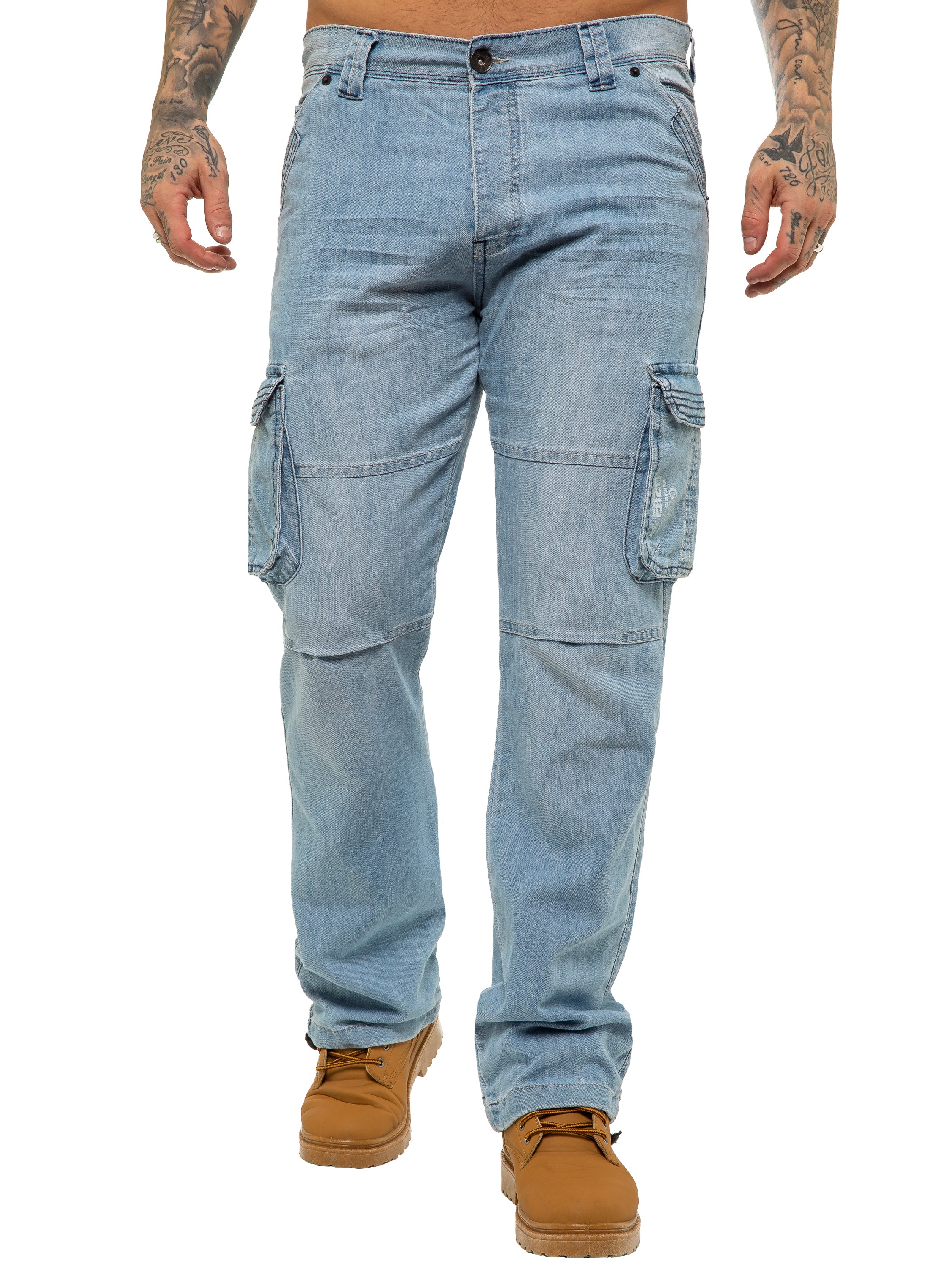 Enzo | Mens Combat Denim Jeans Designer Menswear - Image 10