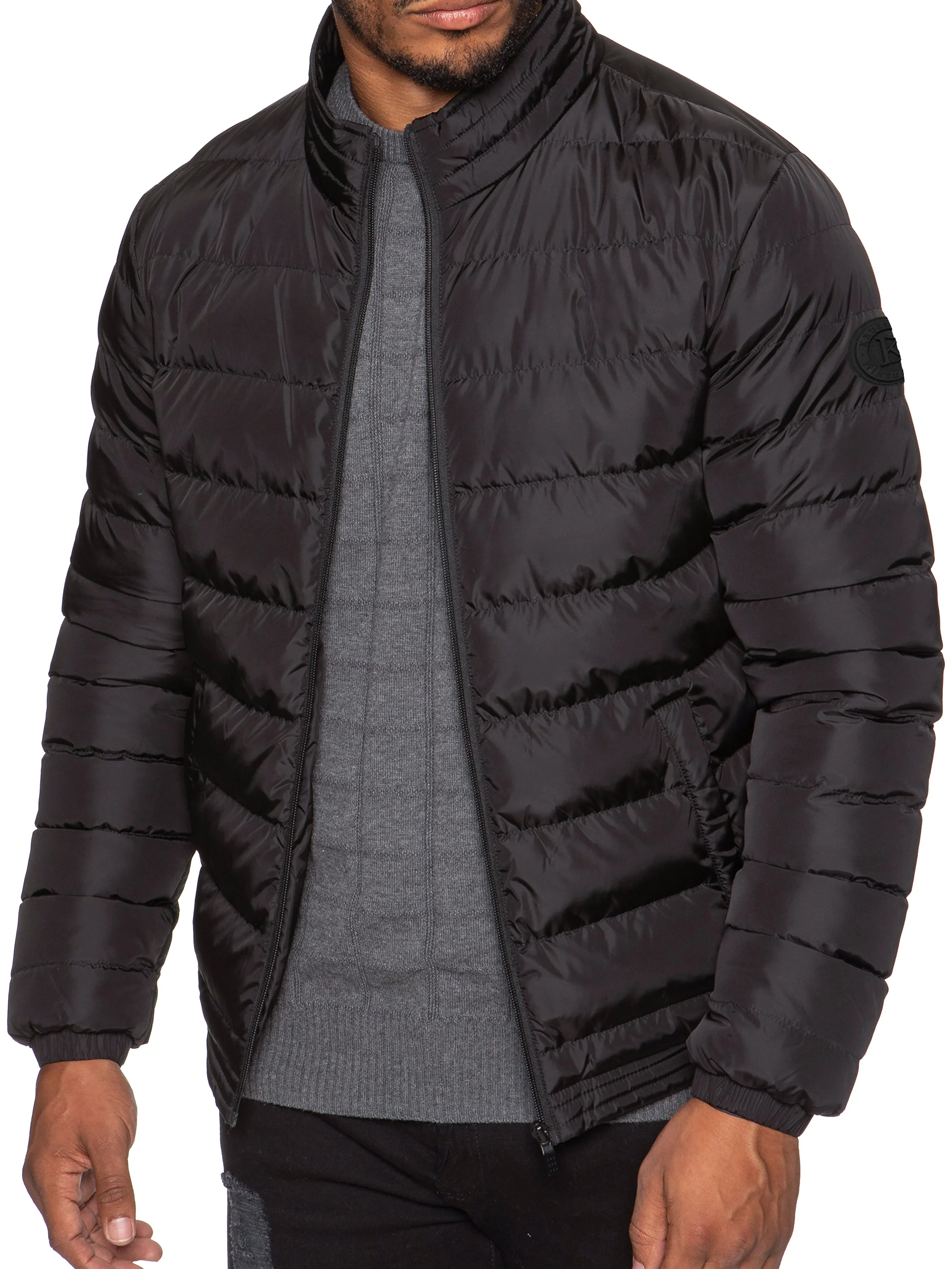 Kruze | Mens Funnel Neck Padded Jacket - Image 4