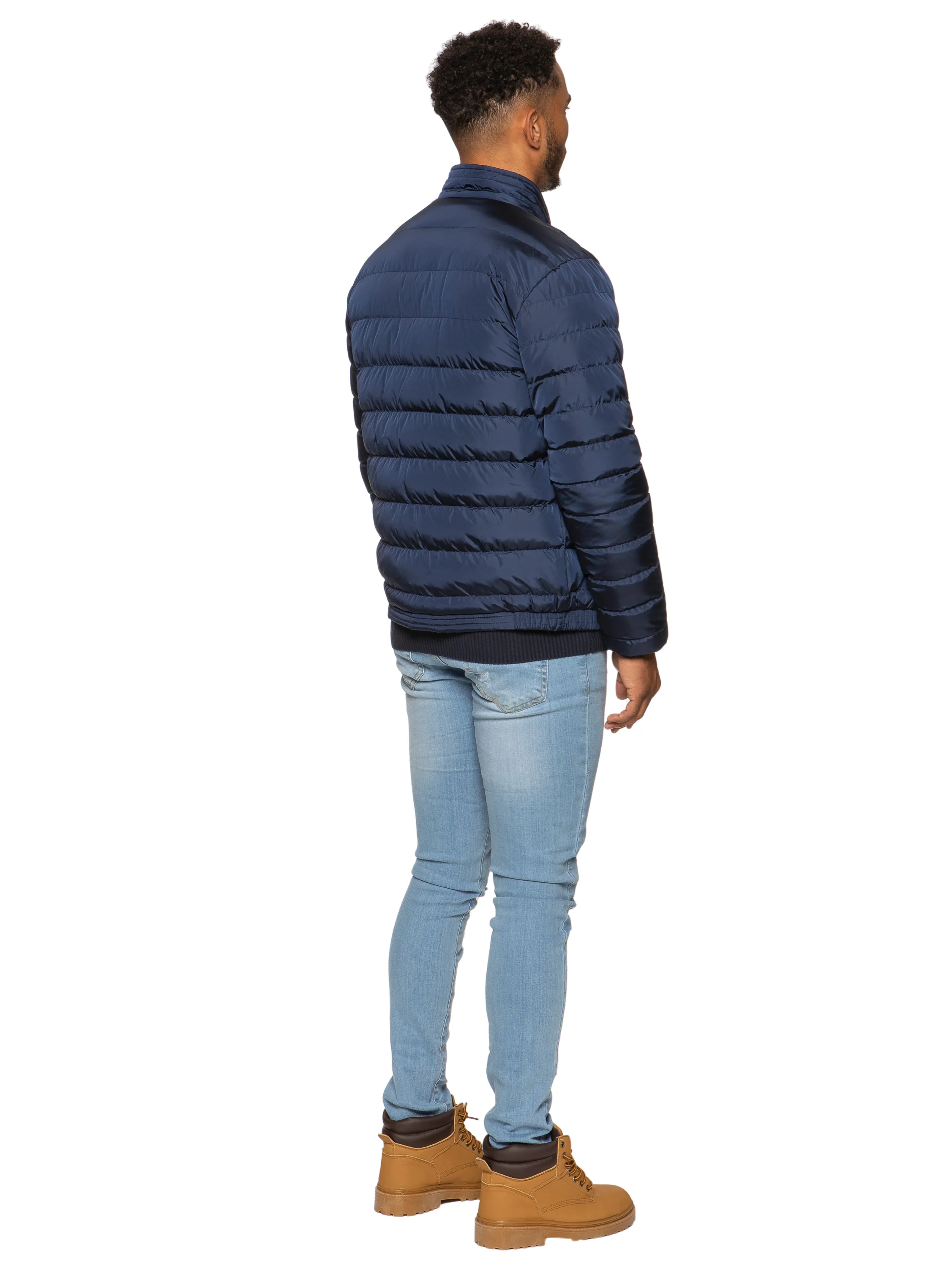Kruze | Mens Funnel Neck Padded Jacket - Image 7