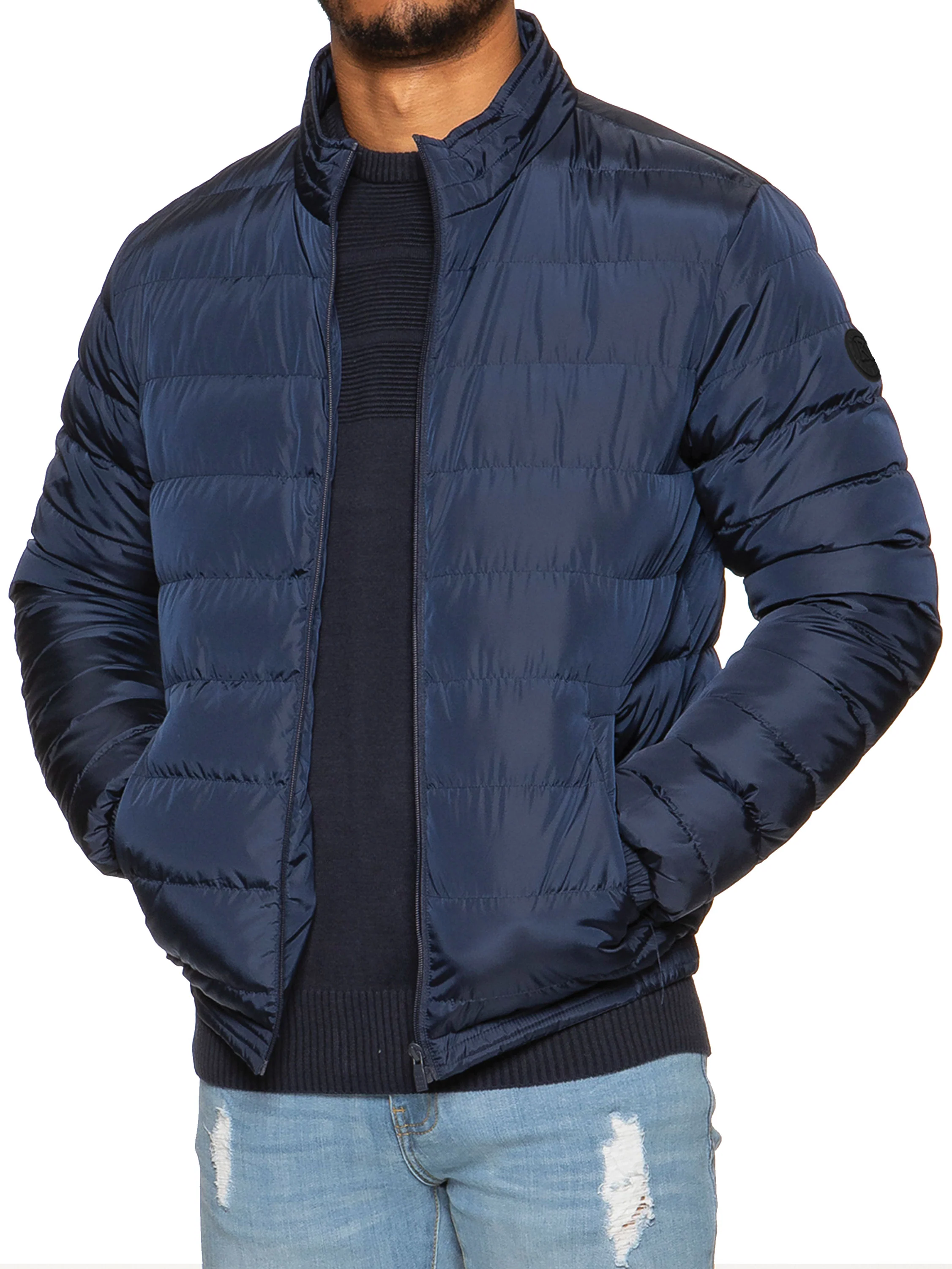 Kruze | Mens Funnel Neck Padded Jacket - Image 8