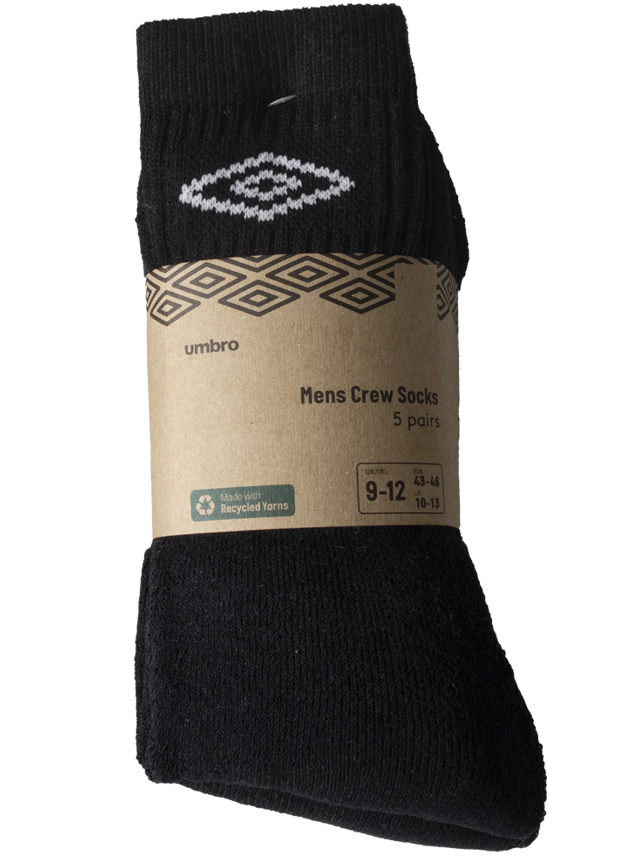Mens Umbro Crew Socks | 5 Pairs - Image 5