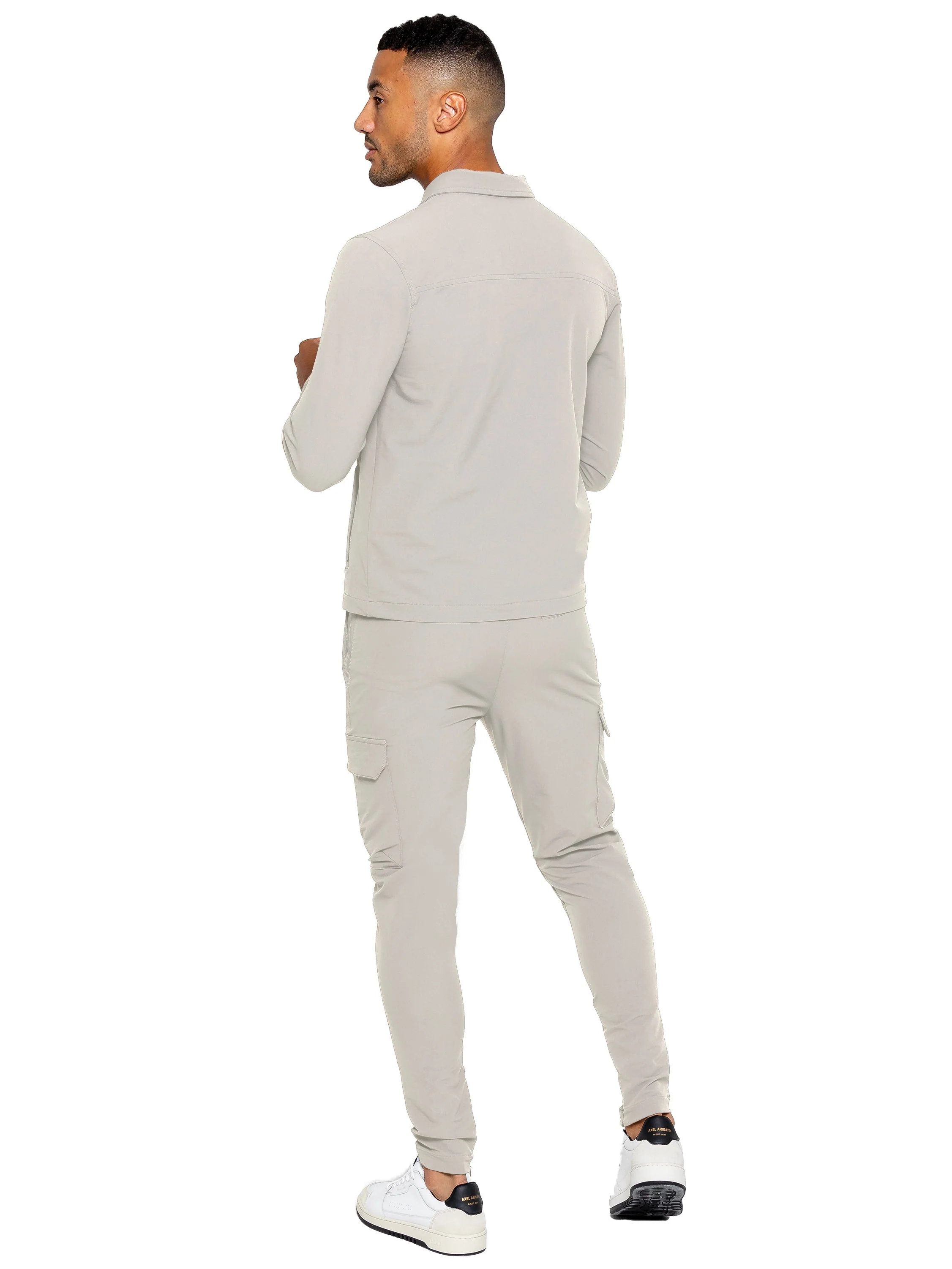 Enzo | Mens Cargo Shacket Tracksuit Set - Image 25