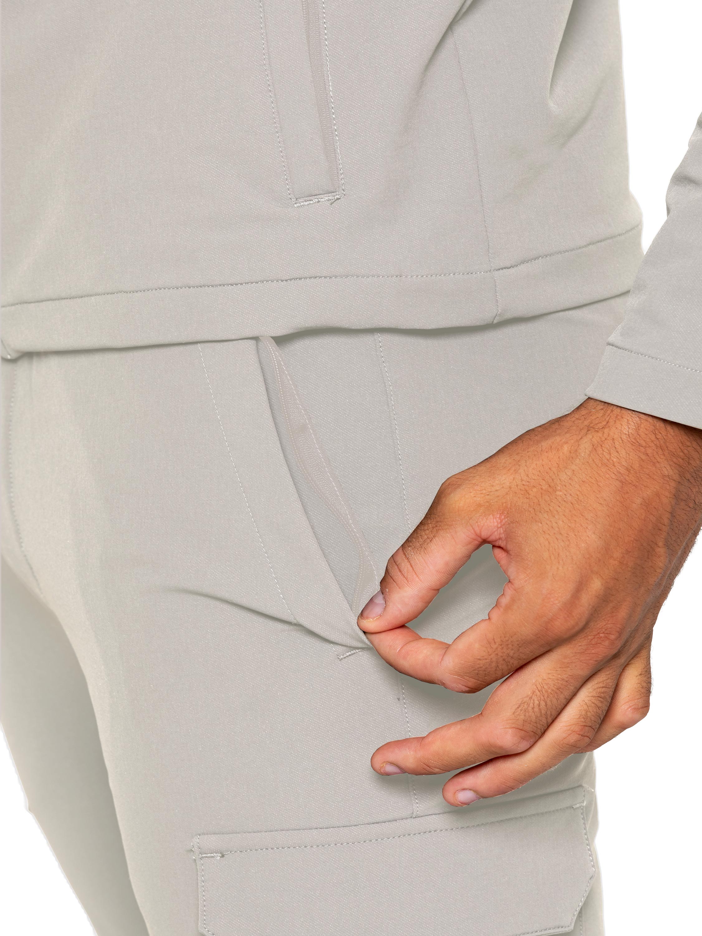 Enzo | Mens Cargo Shacket Tracksuit Set - Image 28