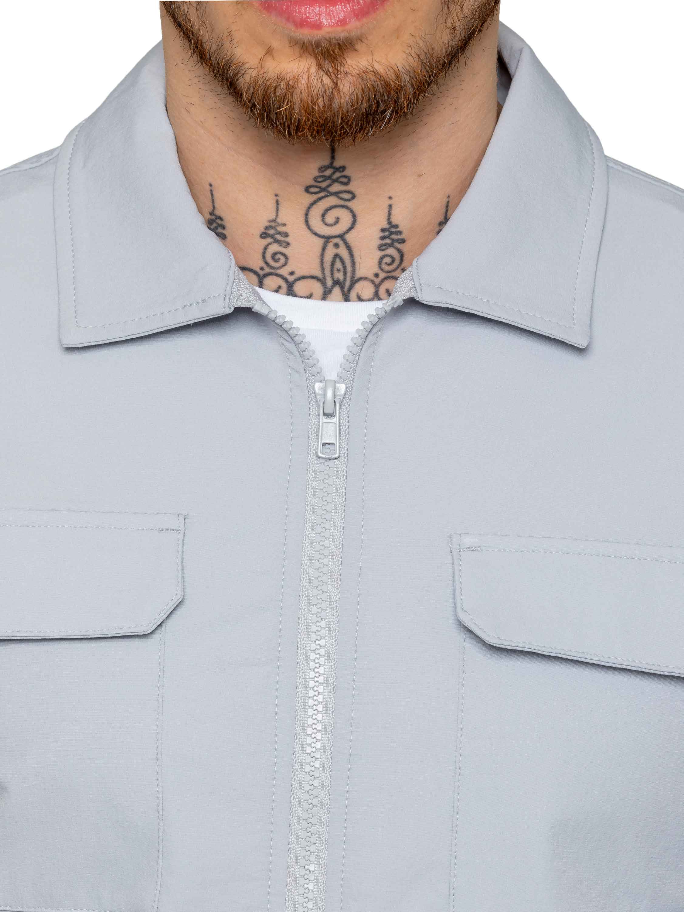 Enzo | Mens Cargo Shacket Tracksuit Set - Image 14