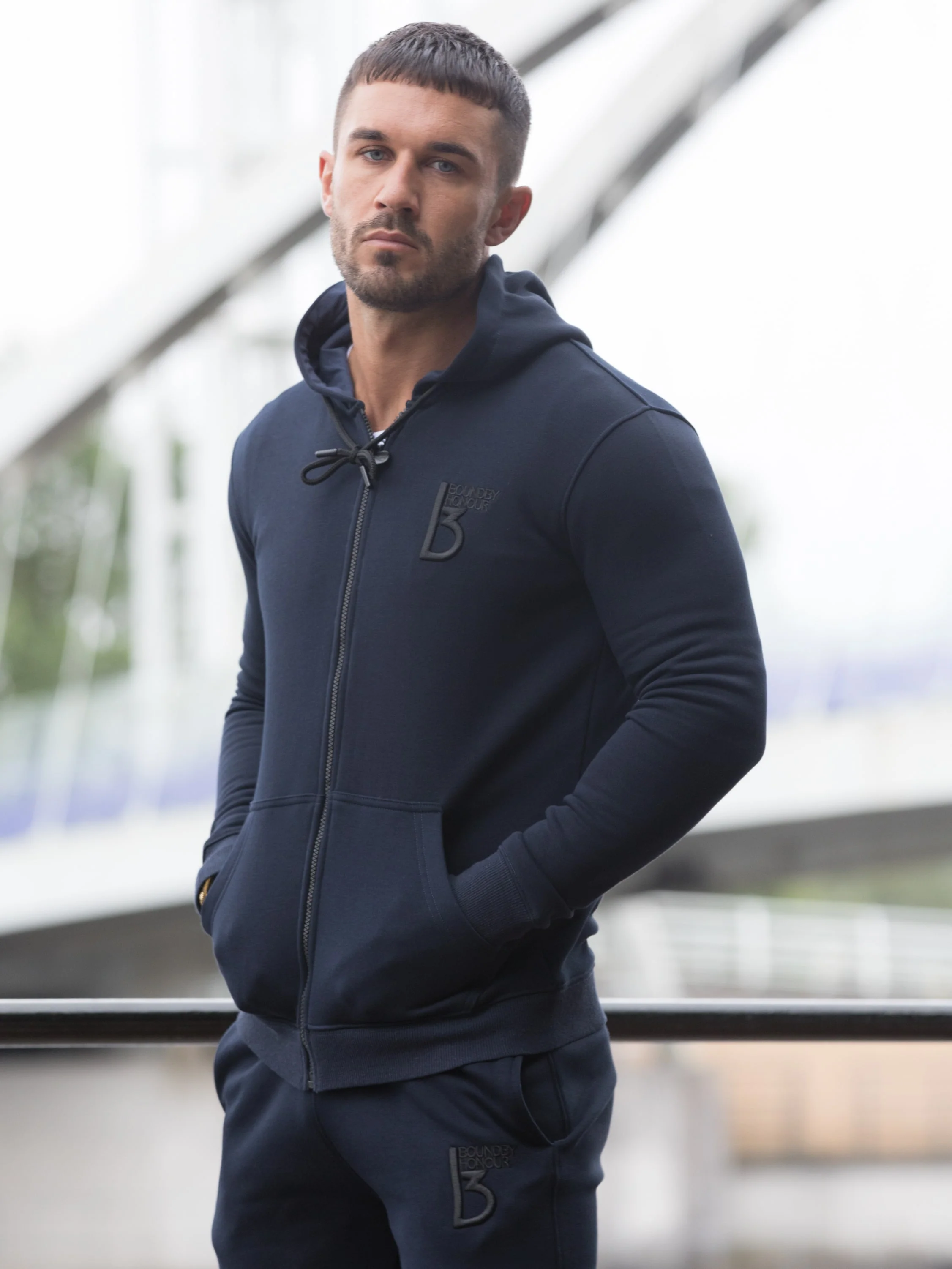 Scale Zipped Tracksuit Hood | Bound By Honour - Image 3