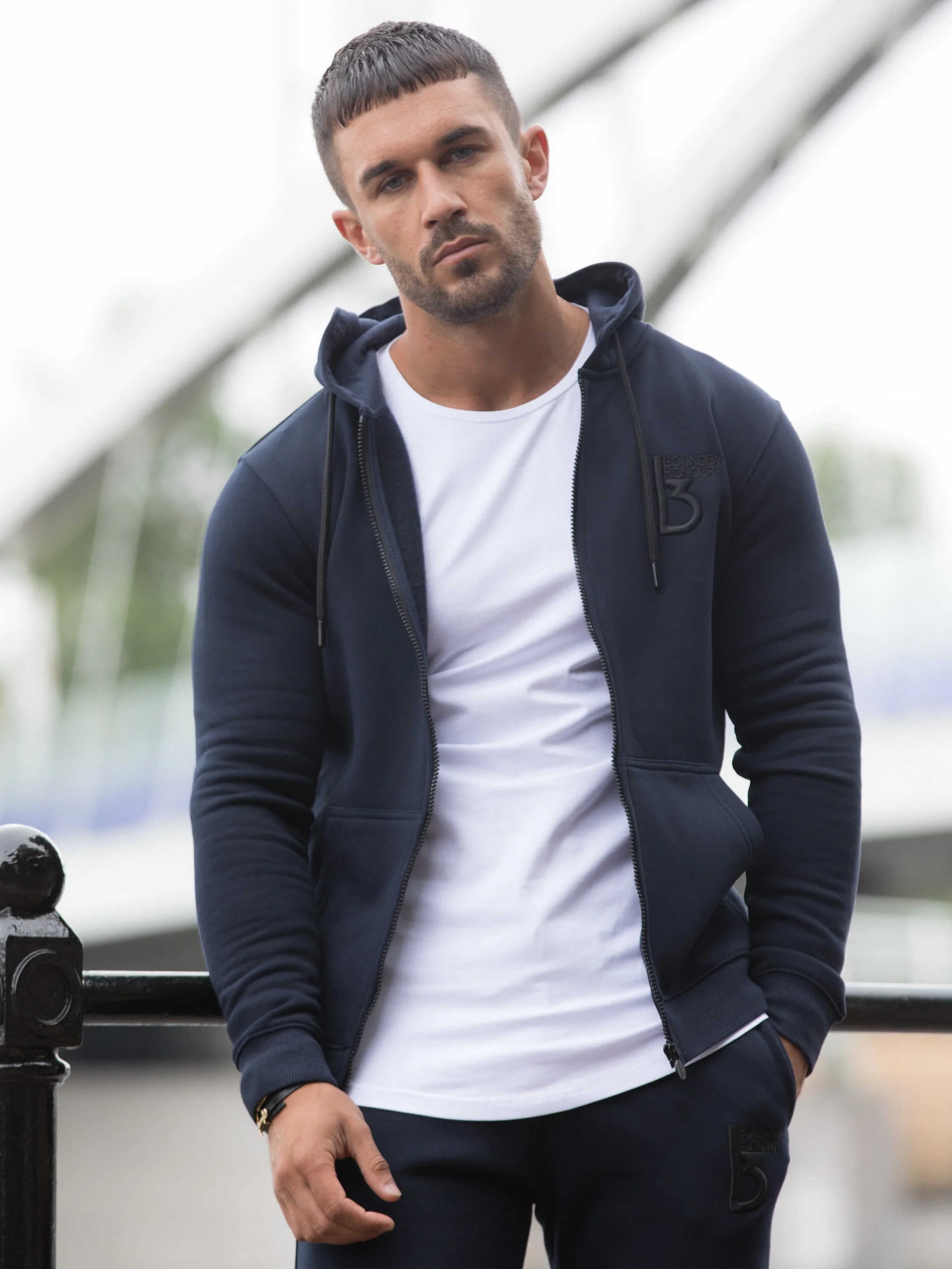 Scale Zipped Tracksuit Hood | Bound By Honour - Image 4