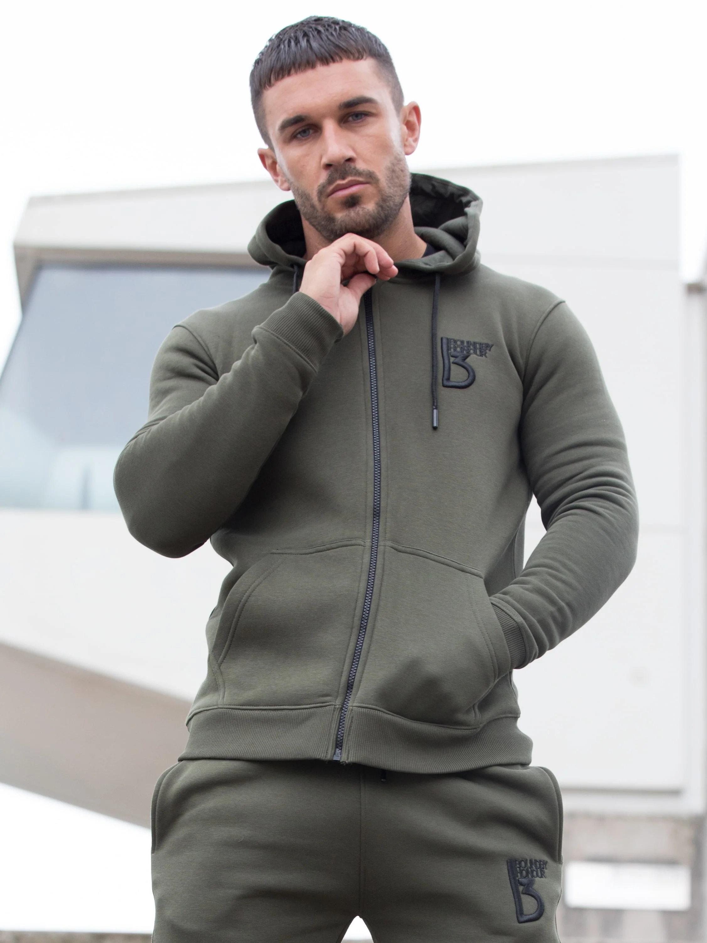 Scale Zipped Tracksuit Hood | Bound By Honour - Image 6