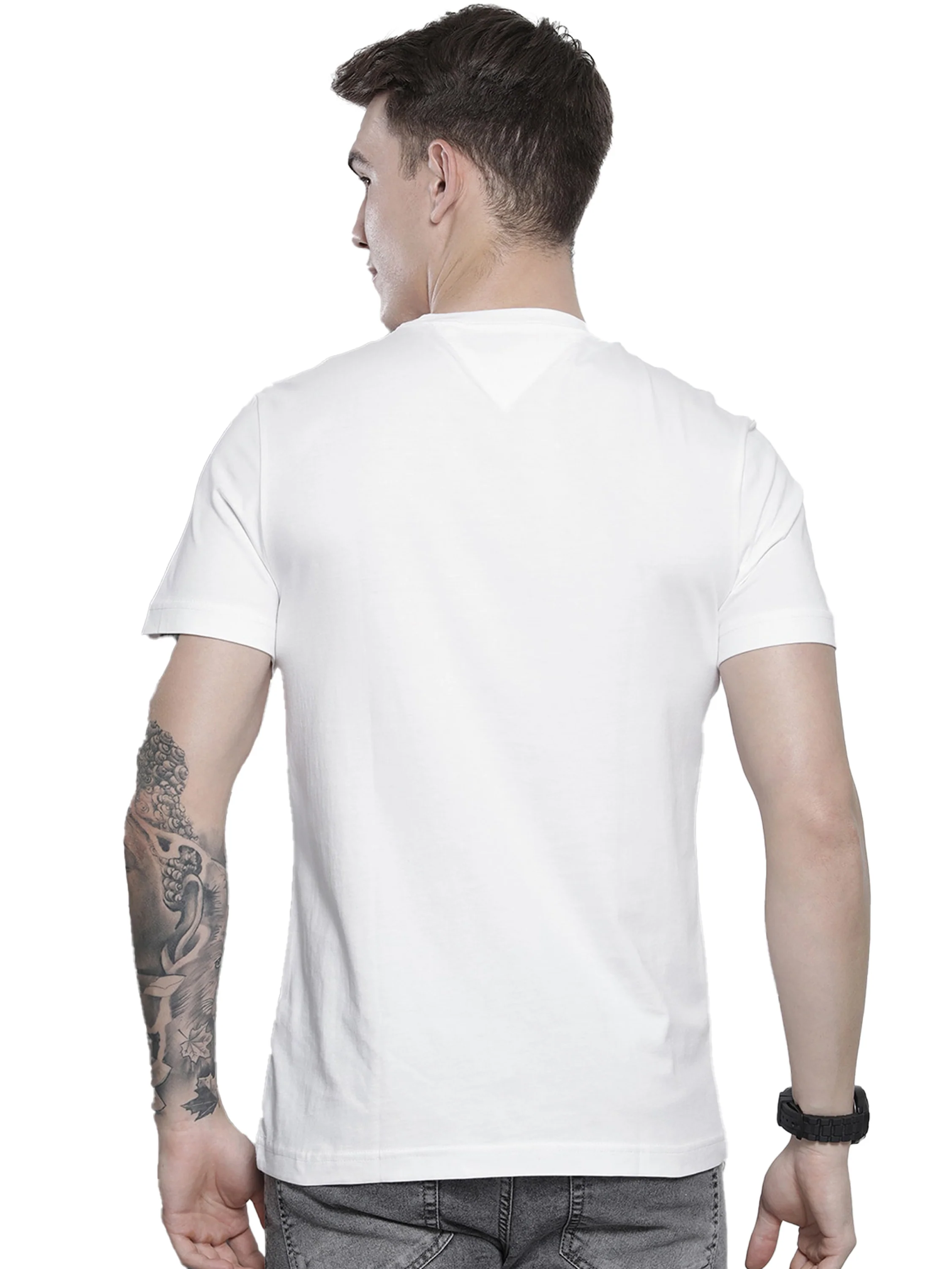 Tommy Hilfiger Mens T Shirt Core Slim Fit Crew Neck T-Shirt - Image 12