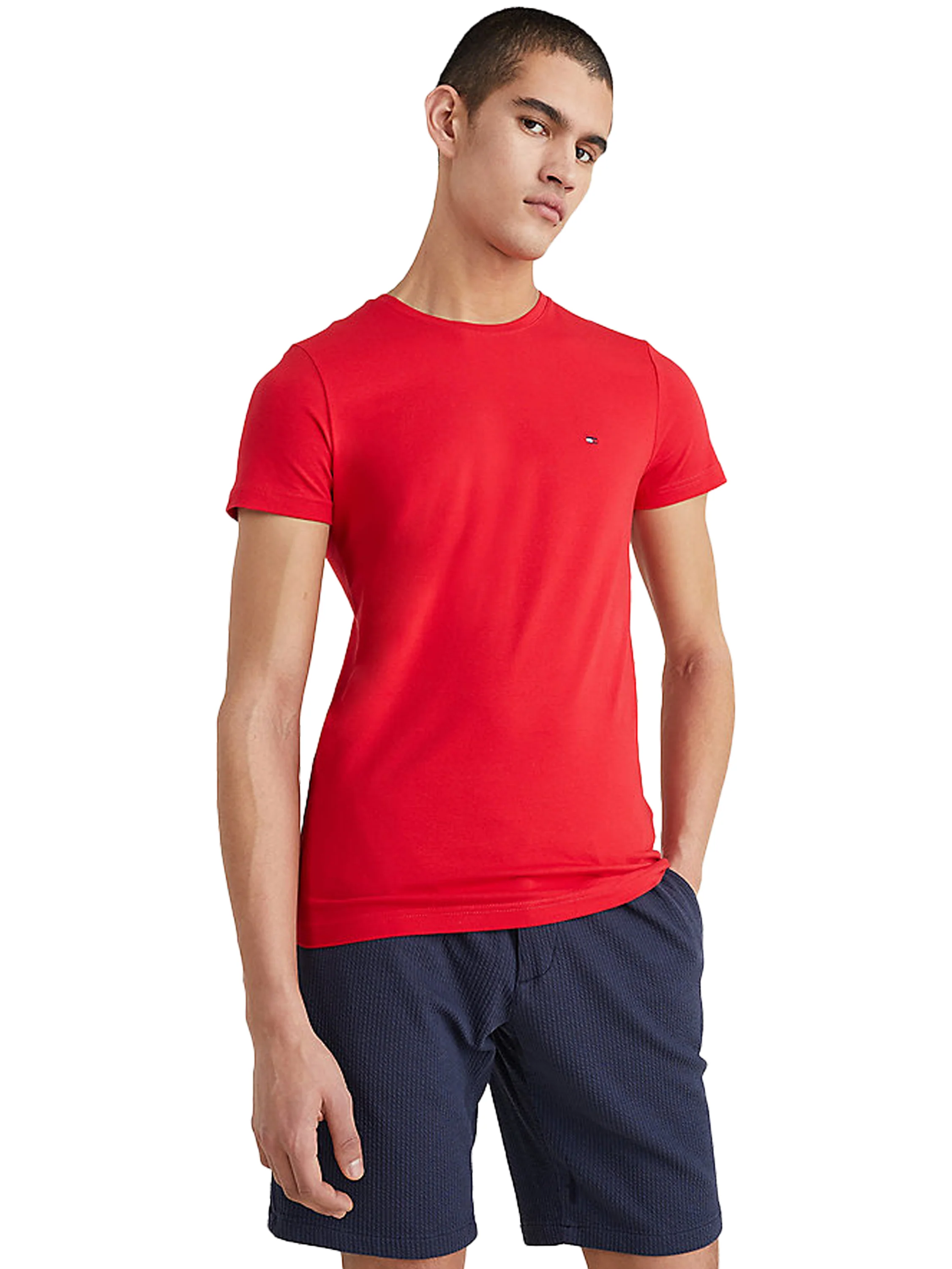 Tommy Hilfiger Mens T Shirt Core Slim Fit Crew Neck T-Shirt - Image 28