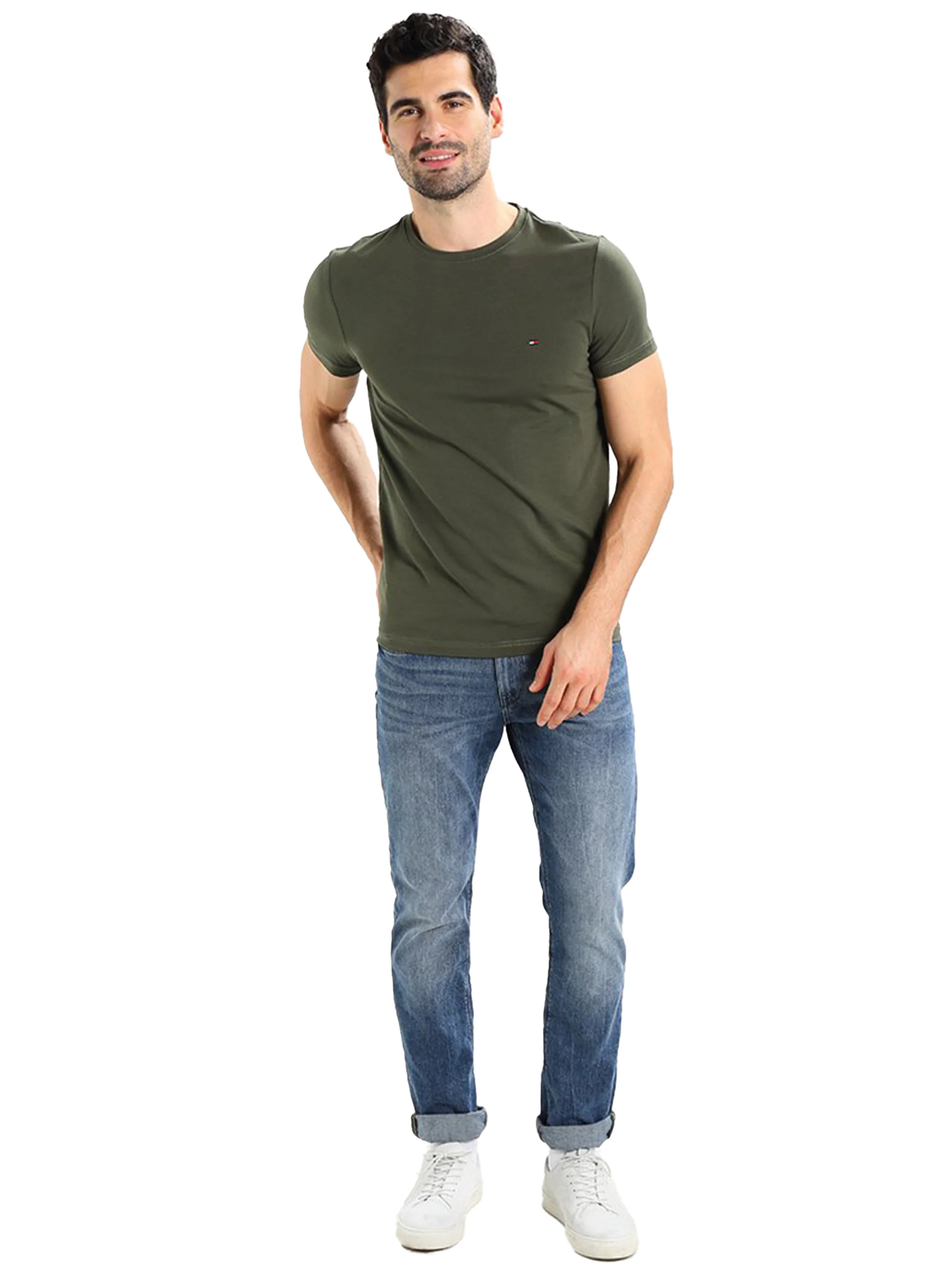 Tommy Hilfiger Mens T Shirt Core Slim Fit Crew Neck T-Shirt - Image 33