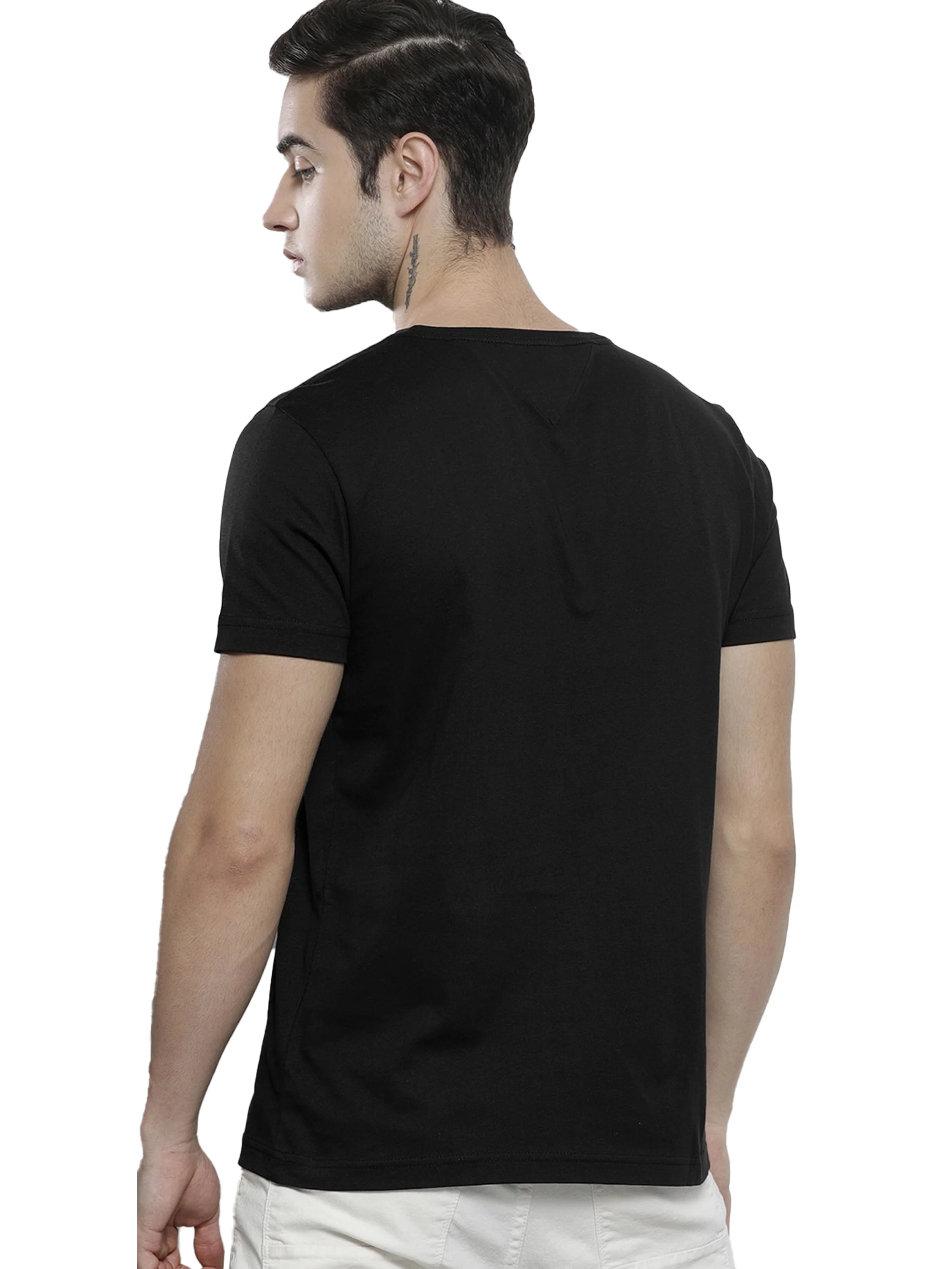 Tommy Hilfiger Mens T Shirt Core Slim Fit Crew Neck T-Shirt - Image 5