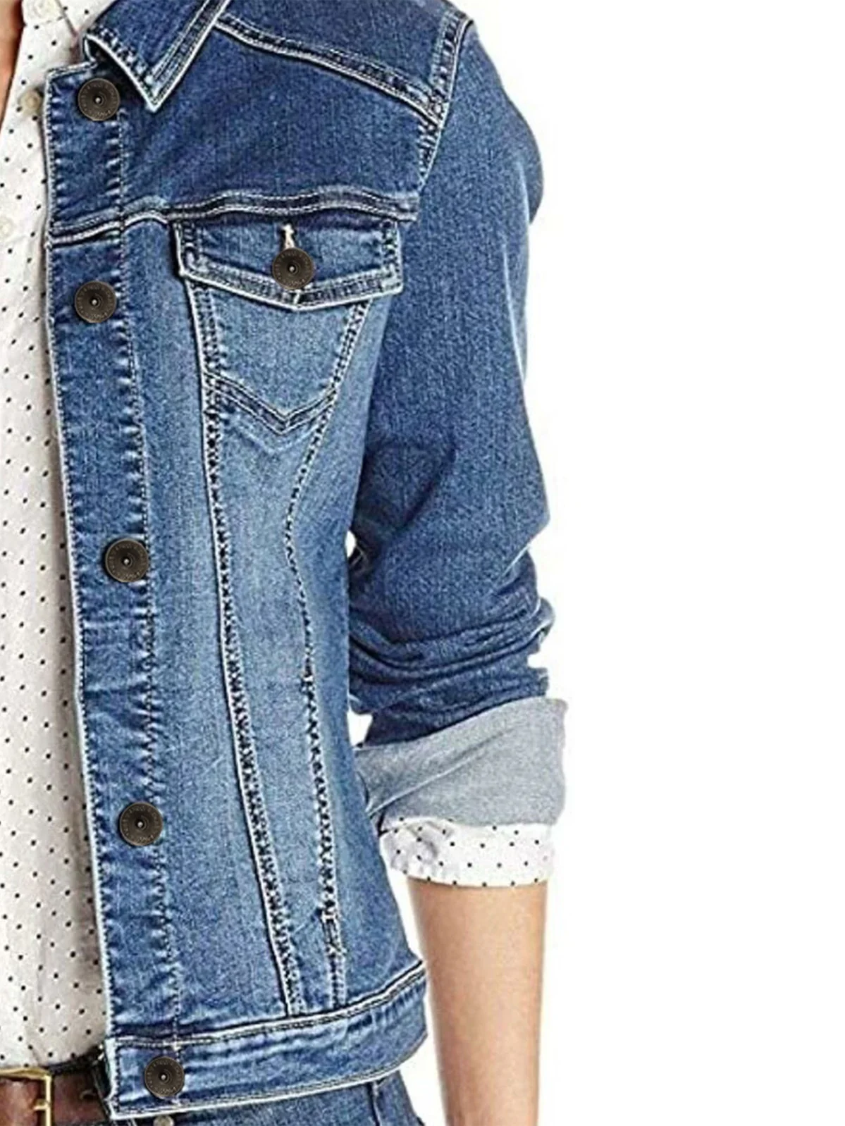 Enzo | Womens Classic Denim Jacket - Image 16