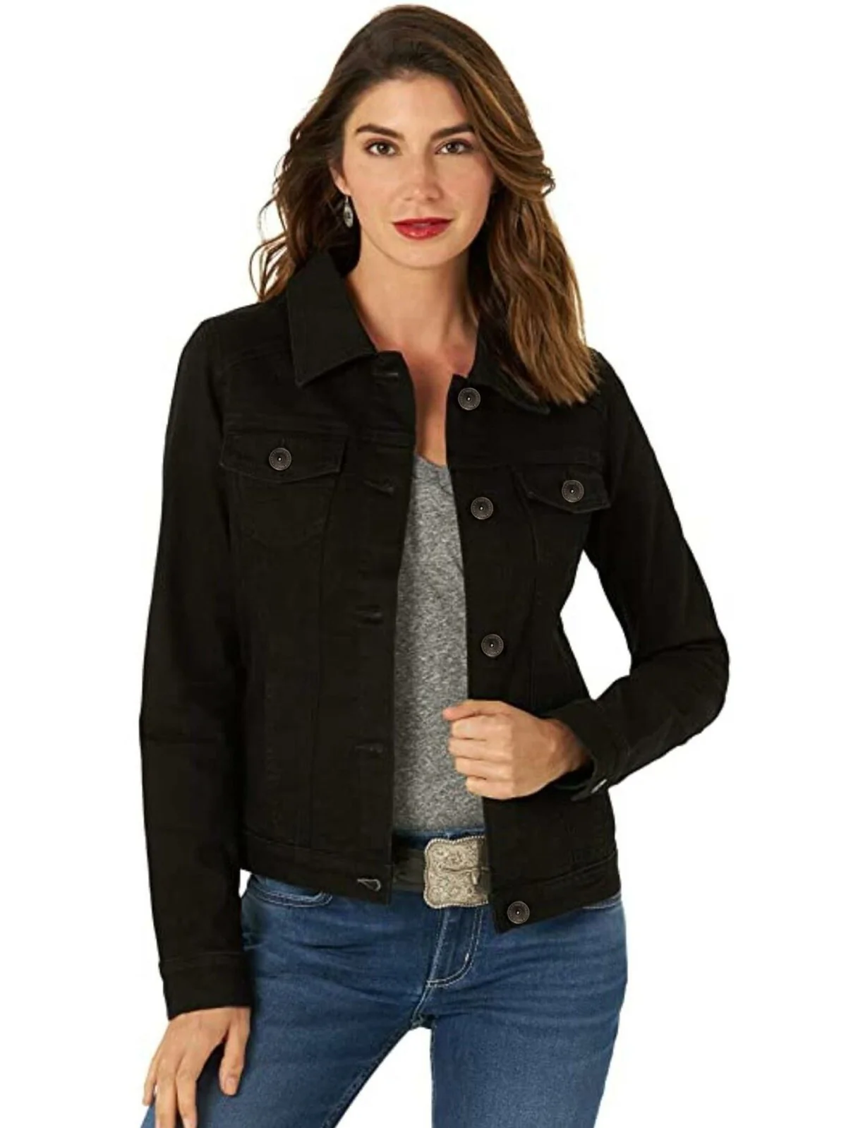 Enzo | Womens Classic Denim Jacket - Image 4