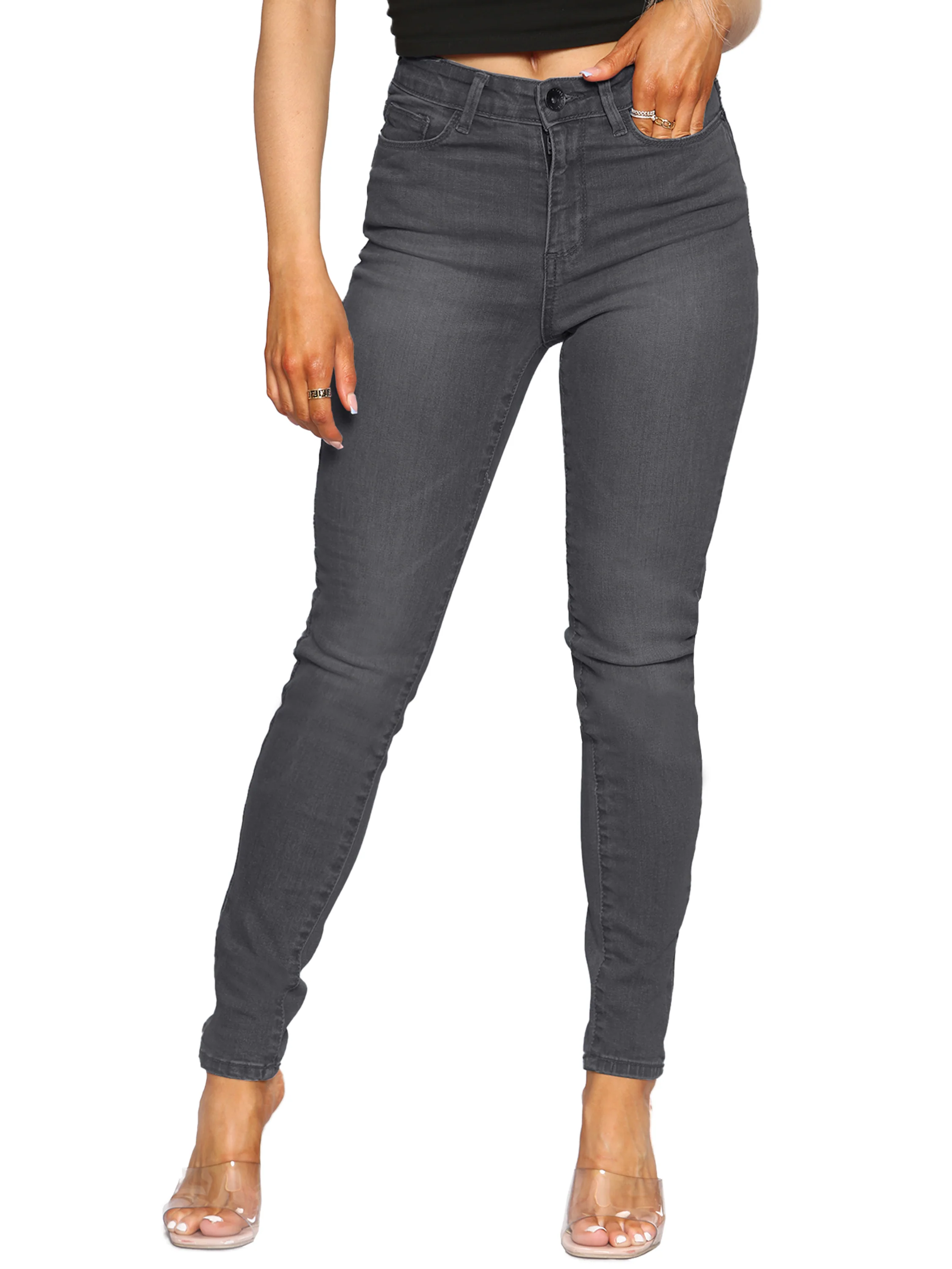 Enzo | Womens Skinny Stretch Denim Jeans - Image 5